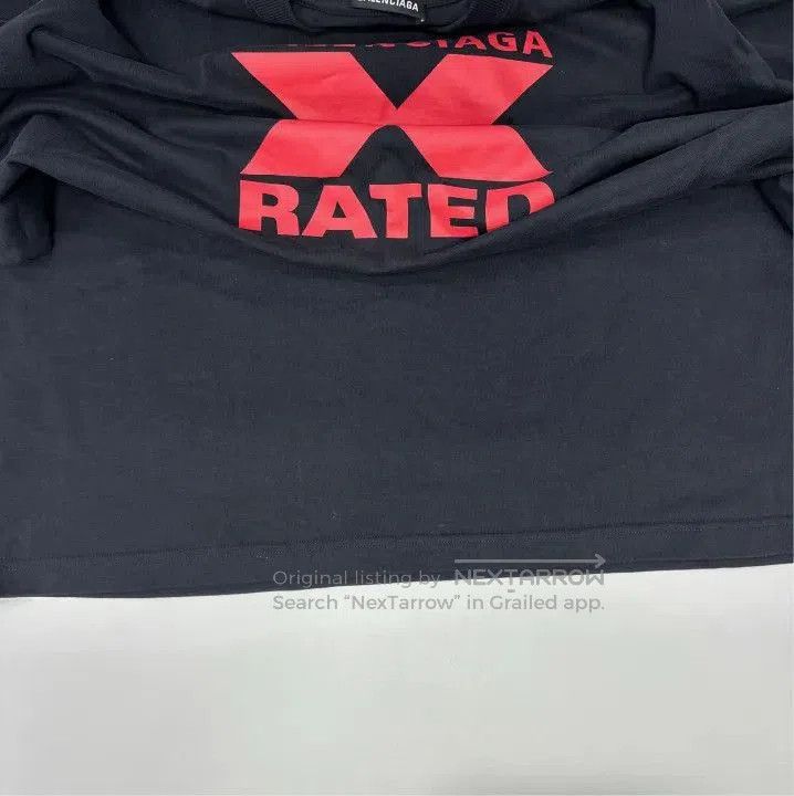 Balenciaga Balenciaga Black X Rated Graphic T. Size US XL / EU 56 / 4 - 8 Thumbnail