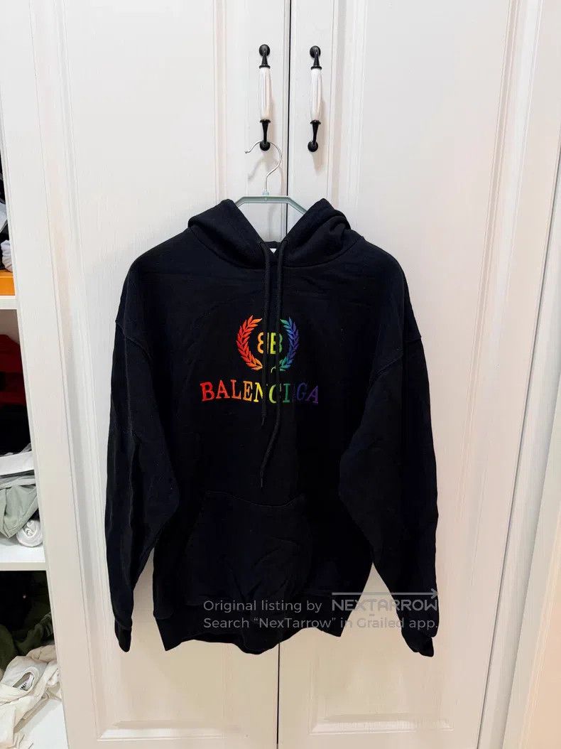 Balenciaga Balenciaga Rainbow wheat ear hooded sweater Size US XS / EU 42 / 0 - 1 Thumbnail