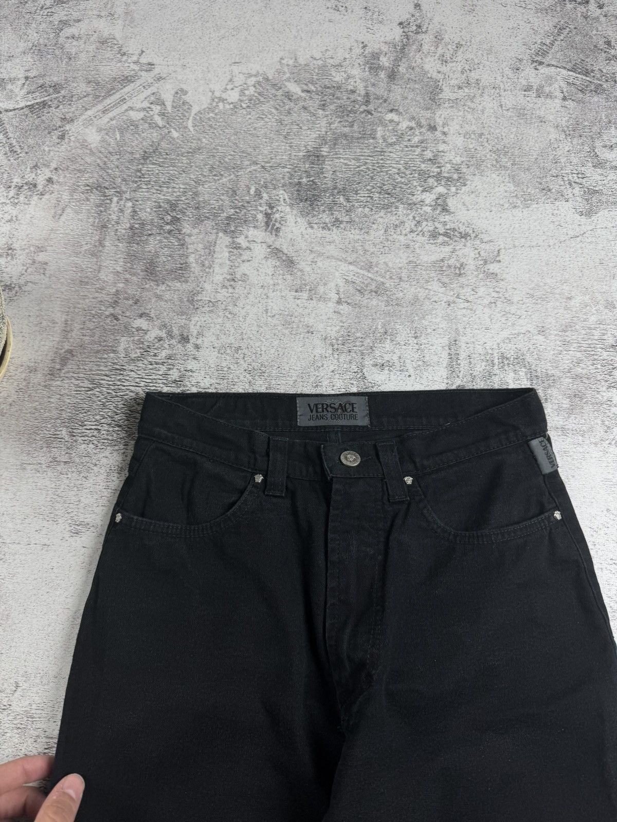Versace Jeans Couture Versace Couture W27 Size 41 Women’s Straight Black Vintage Denim Jeans Trousers Size 27" / US 4 / IT 40 - 12 Thumbnail
