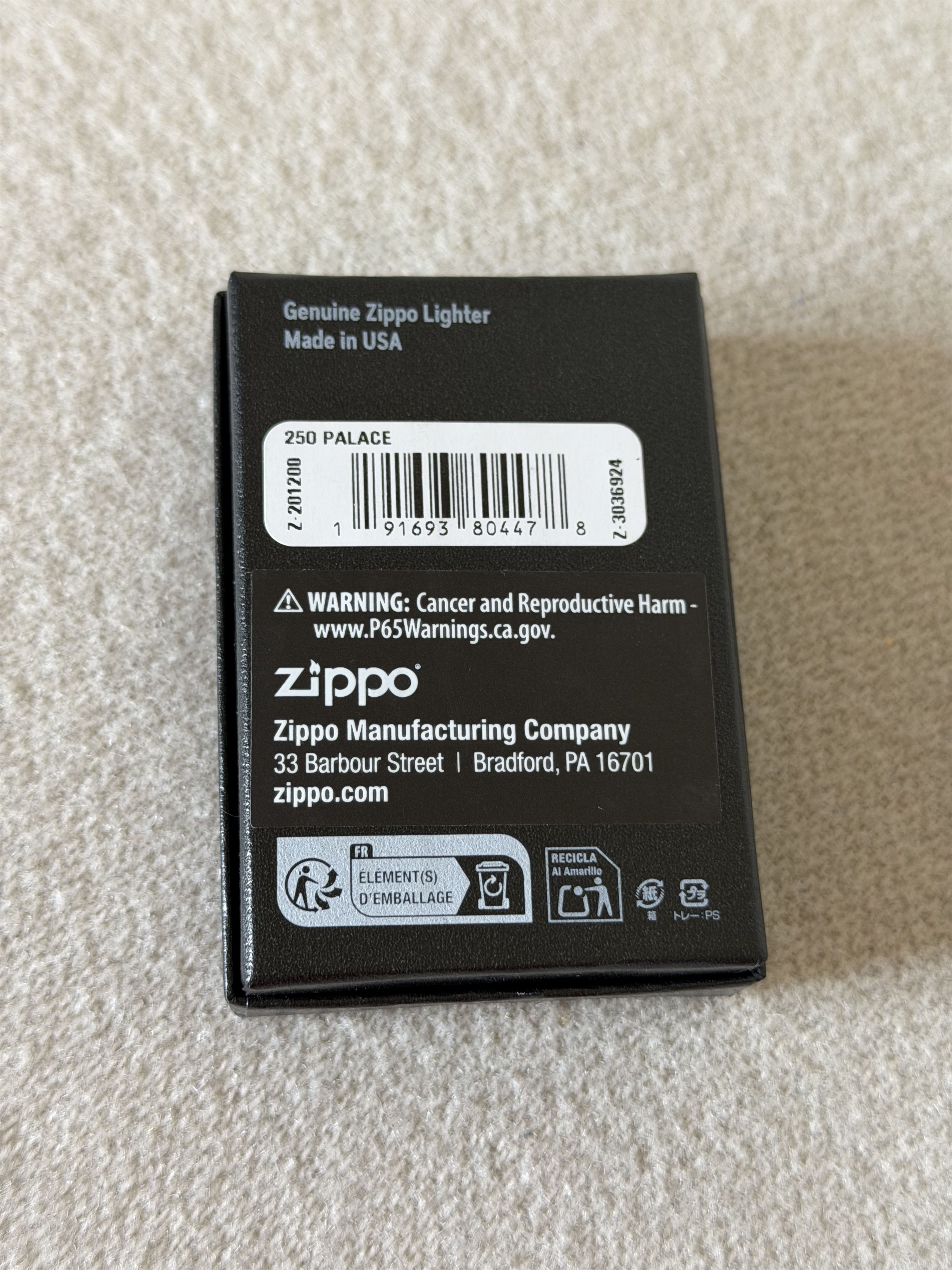 Palace Palace Cross Zippo Lighter in Silver Size ONE SIZE - 4 Thumbnail