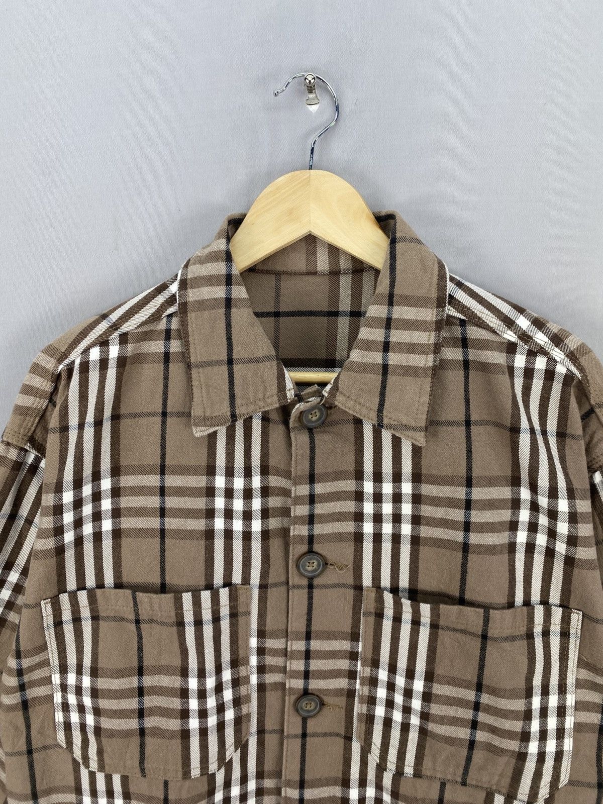 GU GU Nova Check Double Pocket Button Up Jacket Size US L / EU 52-54 / 3 - 7 Thumbnail