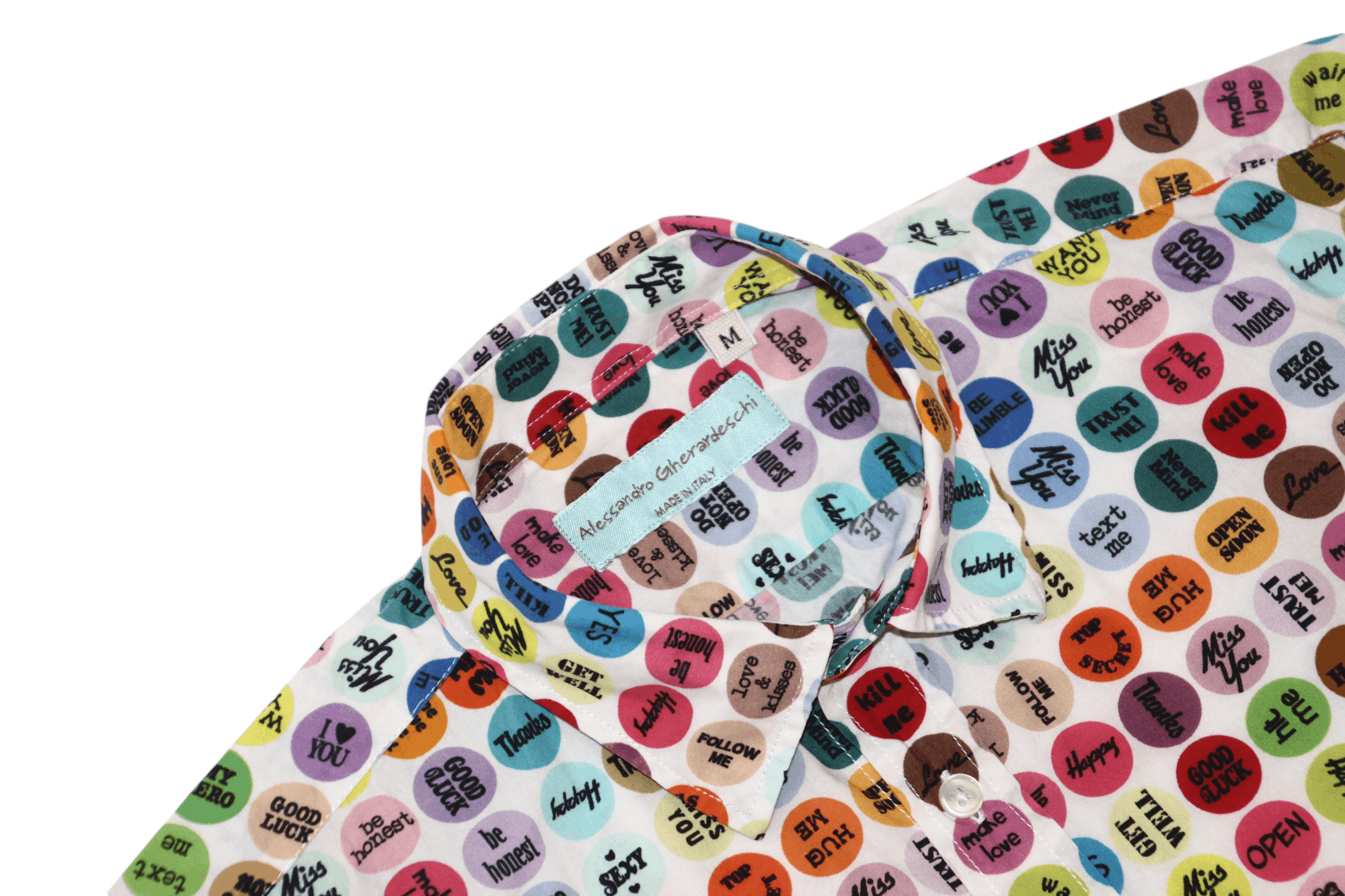 Robert Graham Alessandro Gherardeschi crazy coloured design casual shirt Size US M / EU 48-50 / 2 - 5 Thumbnail