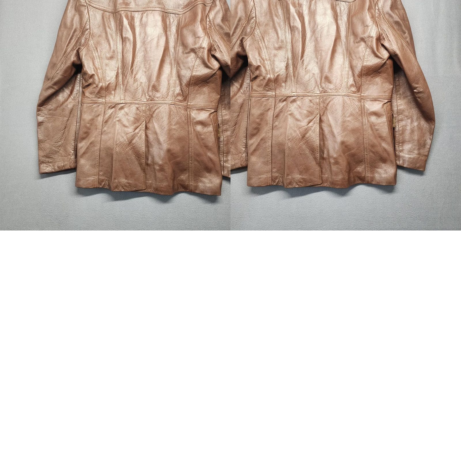 Ben Sherman VINTAGE Bermans Leather Jacket Mens 42 Brown Car Coat Zip Out Faux Fur Liner Coat Mens Brown Leather Jacket Regular 42 Mens Fur Lined overdress Size US XS / EU 42 / 0 - 10 Thumbnail