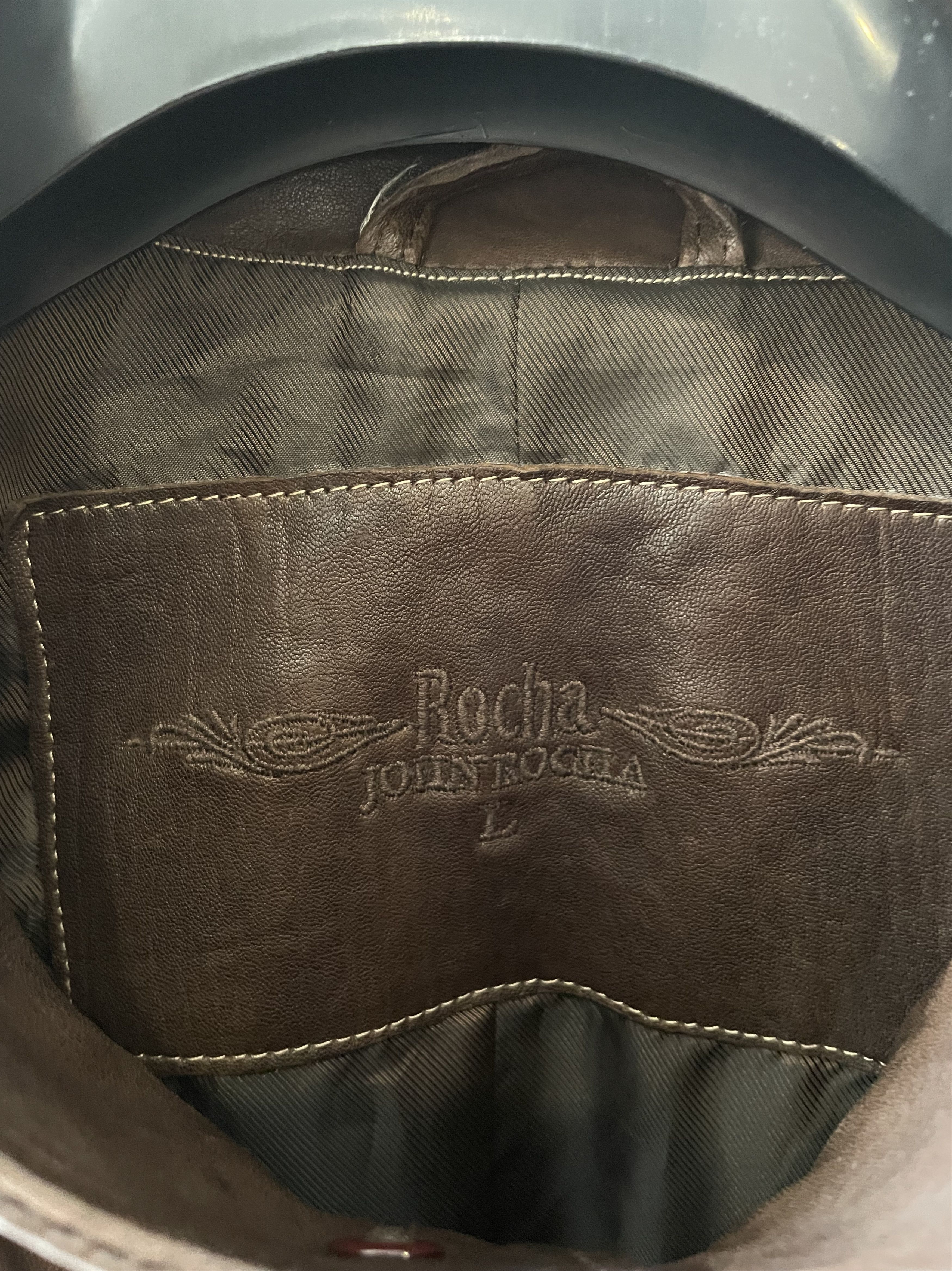 Designer × Vintage Rare Rocha John Rocha leather brown man Size US L / EU 52-54 / 3 - 4 Thumbnail