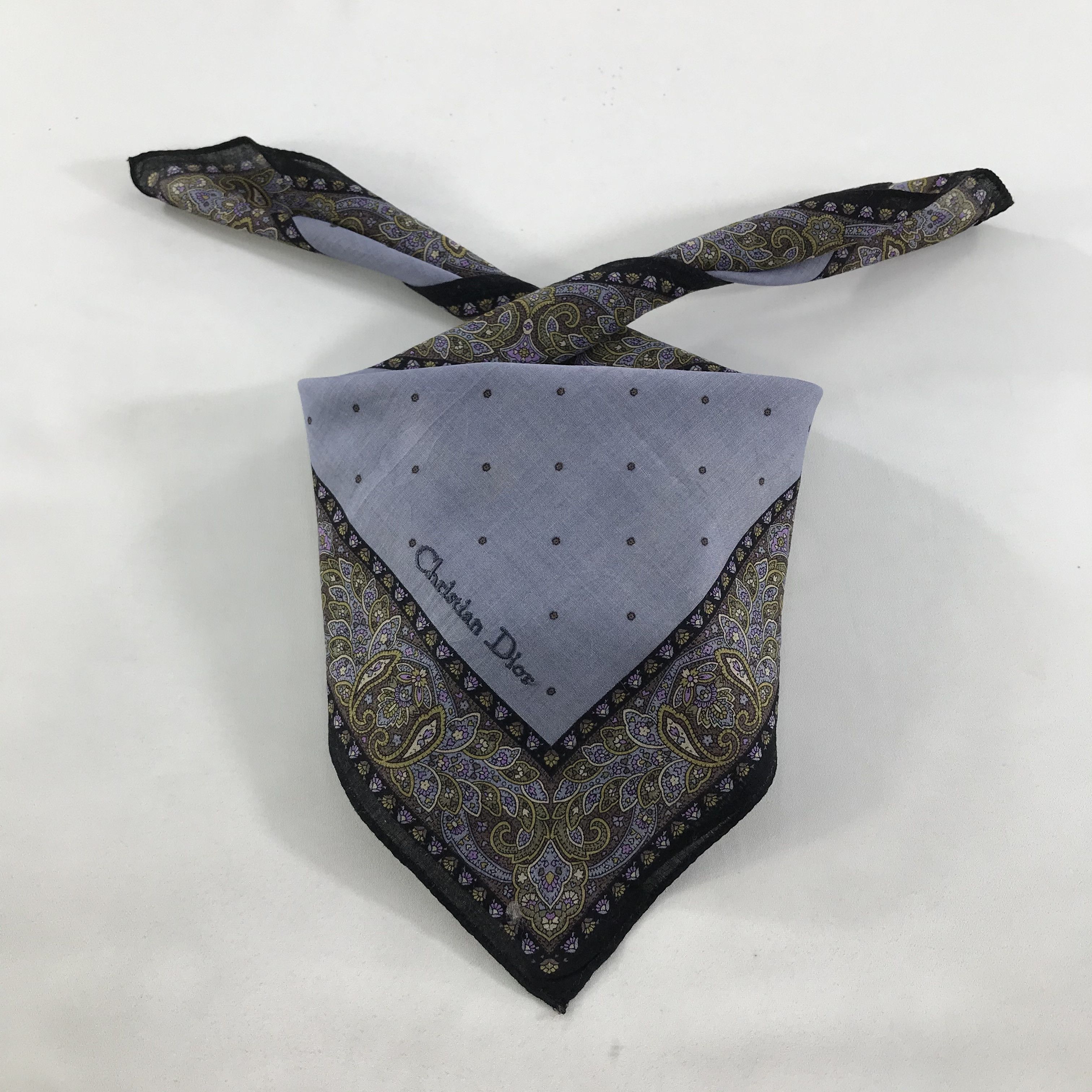 Vintage Christian Dior Neckerchief / Bandana / Handkerchief Size ONE SIZE - 1 Thumbnail