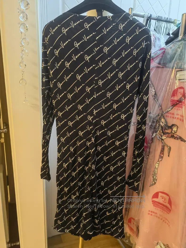 Versace Versace Full of logo dress Size M / US 6-8 / IT 42-44 - 4 Thumbnail