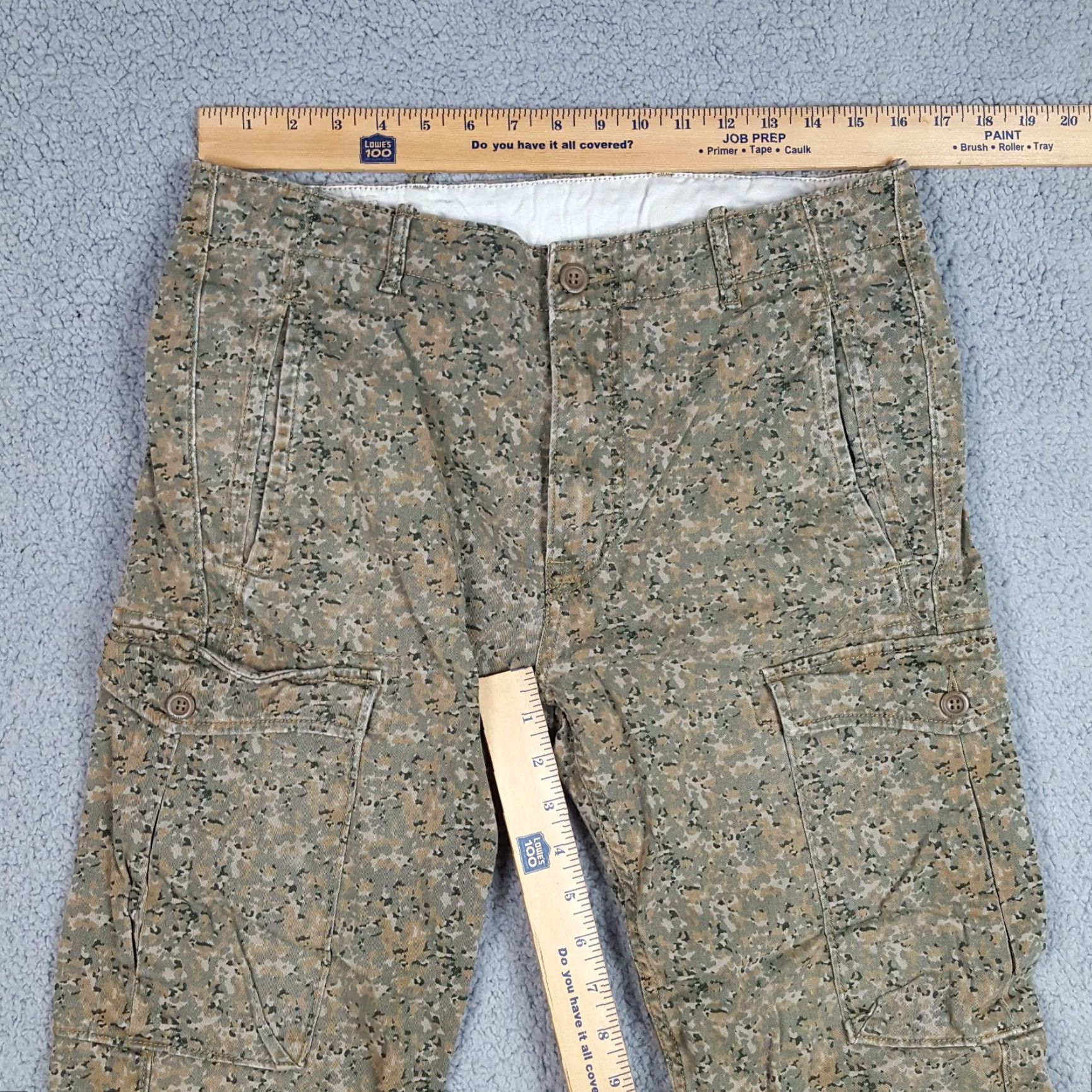 Levi's VINTAGE Levi's Military Cargo Camo Pants Men's Size 33x32 Green Camouflage Straight Leg 90s Military Workwear Size US 33 - 5 Thumbnail
