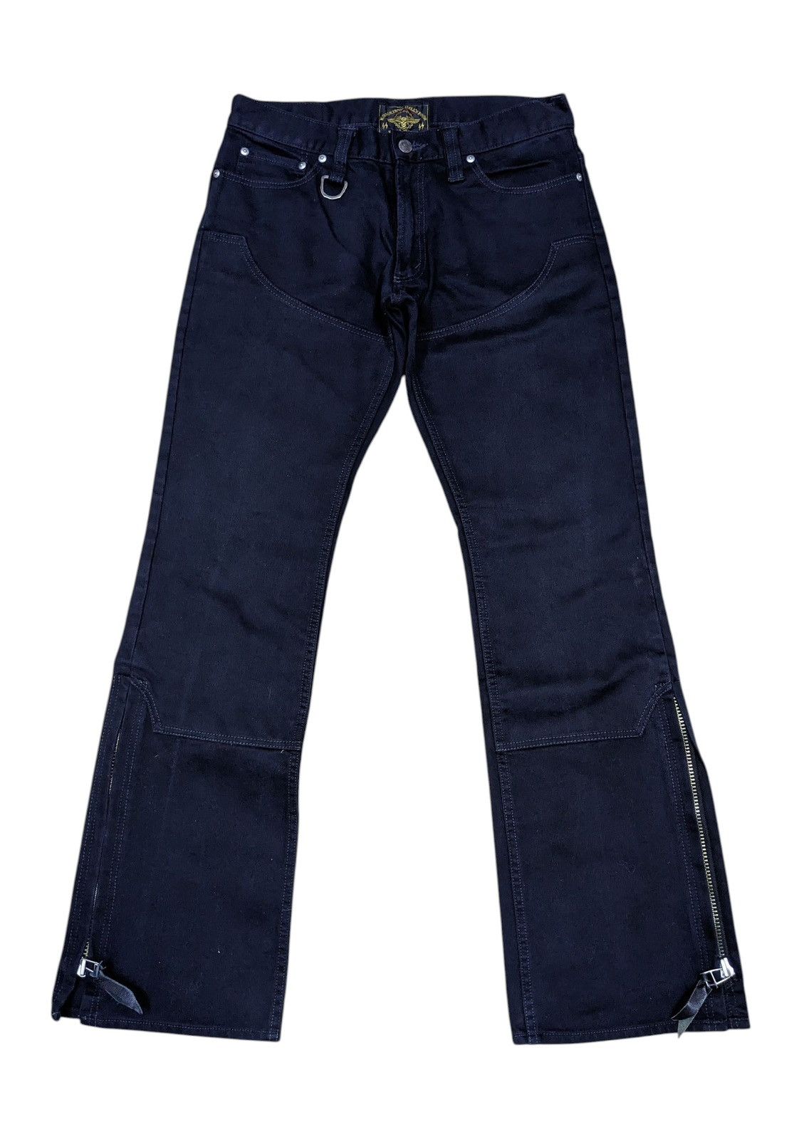 Japanese Brand sick johnny wolf wax stone washed jeans skinny