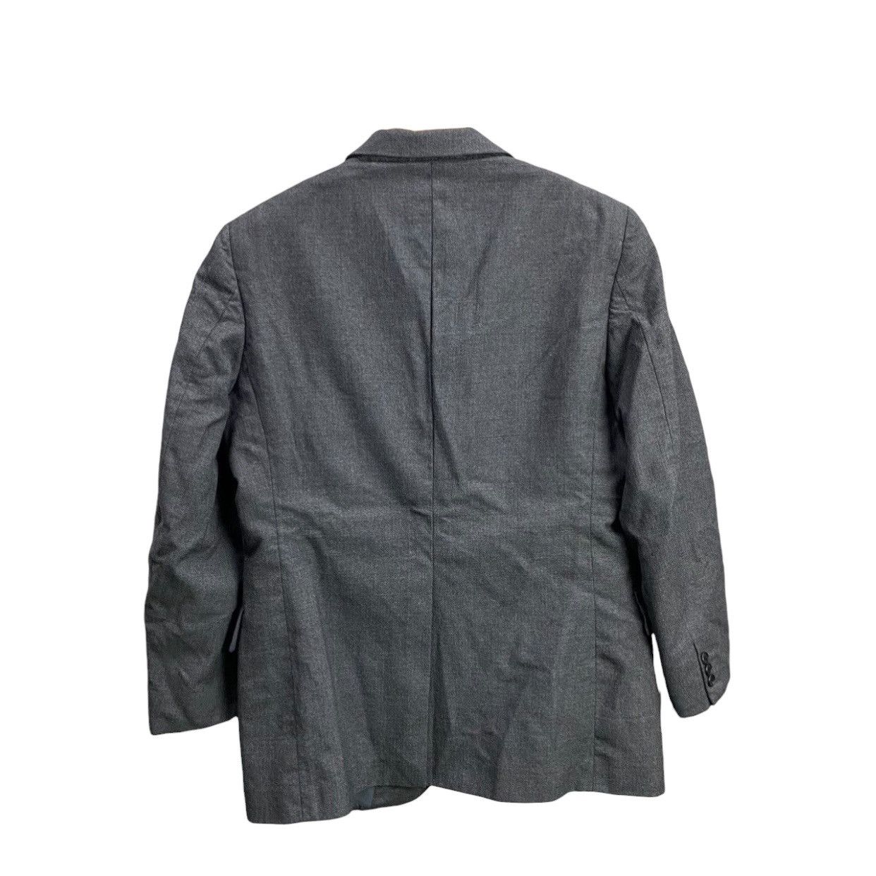 Burberry Burberrys Vintage Charcoal Gray 2-ButtonTailoredBlazerJacket Size US M / EU 48-50 / 2 - 2 Thumbnail