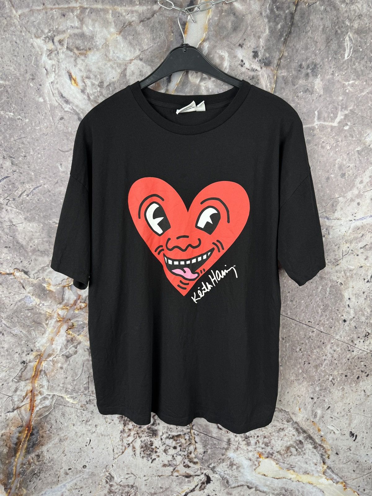 Keith Haring Men’s Keith Haring T-Shirt Bog Logo Streetwear Size Large Size US L / EU 52-54 / 3 - 1 Thumbnail