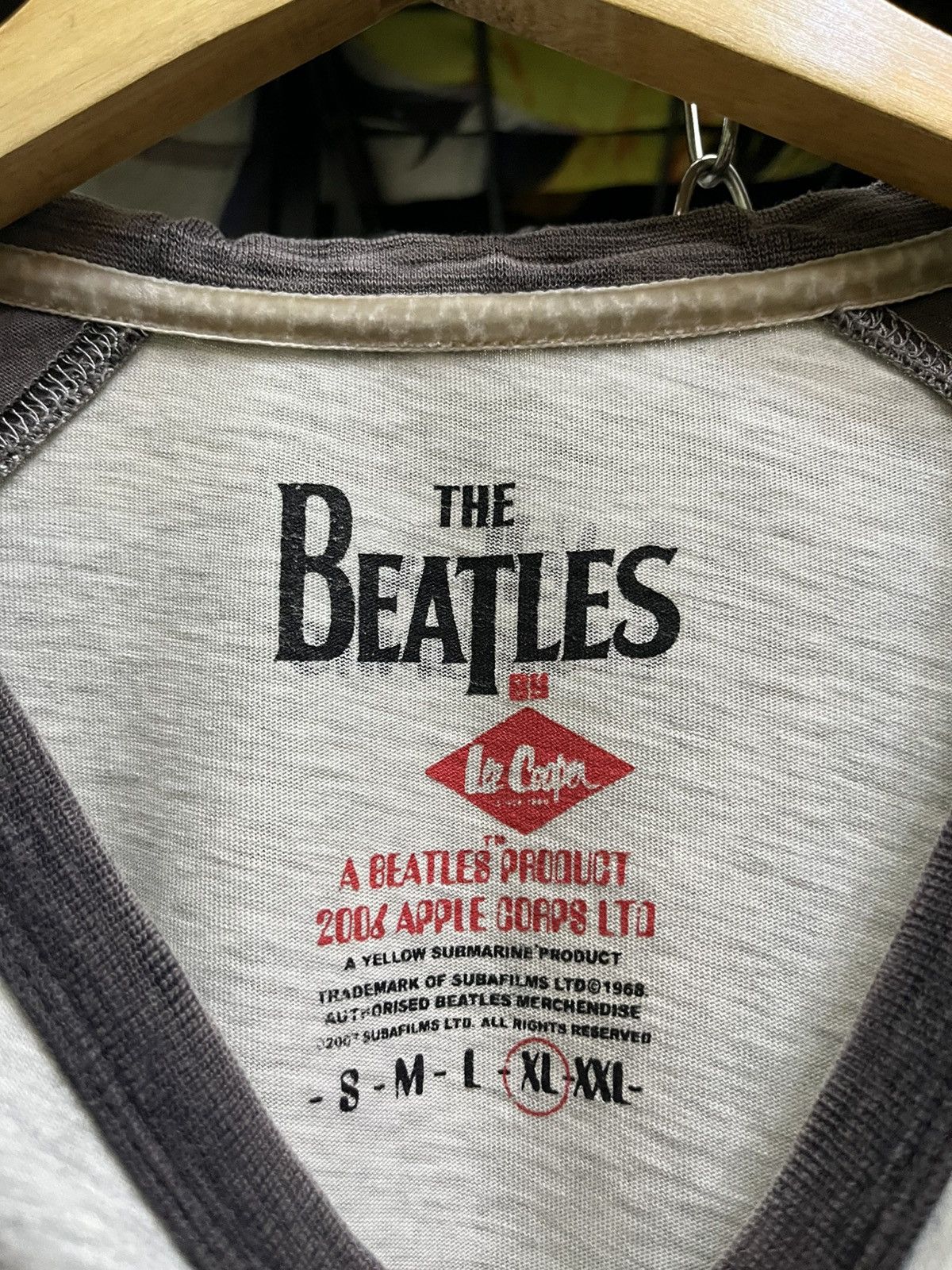 Band Tees × Vintage RARE The Beatles X Lee Cooper Vintage Band T-Shirt Size US XL / EU 56 / 4 - 5 Thumbnail