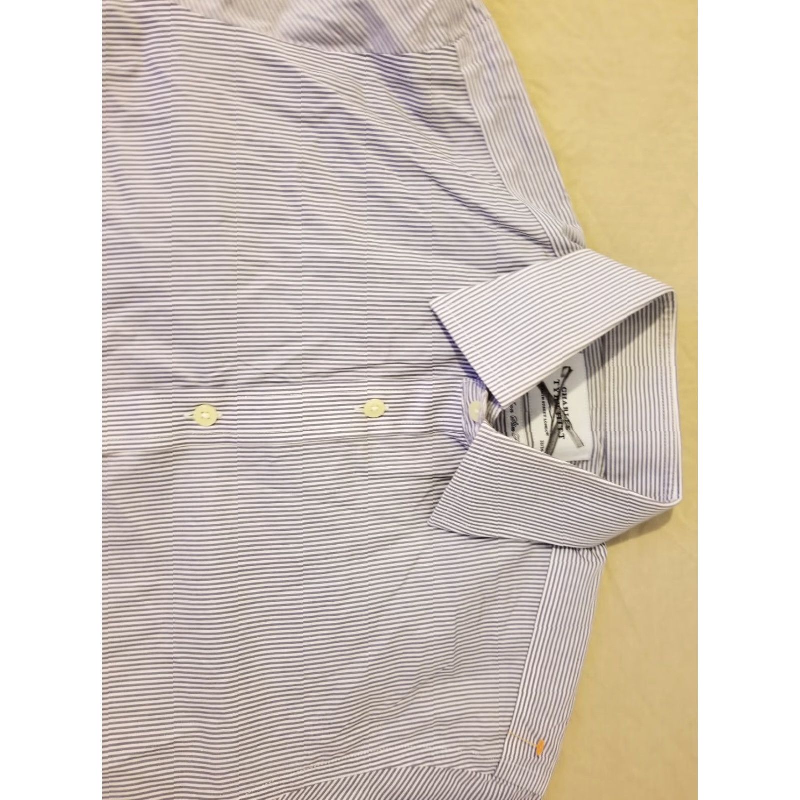 Charles Tyrwhitt Charles Tyrwhitt Dress Shirt 15 33 Blue Button Cotton Mens Size 40R - 6 Thumbnail
