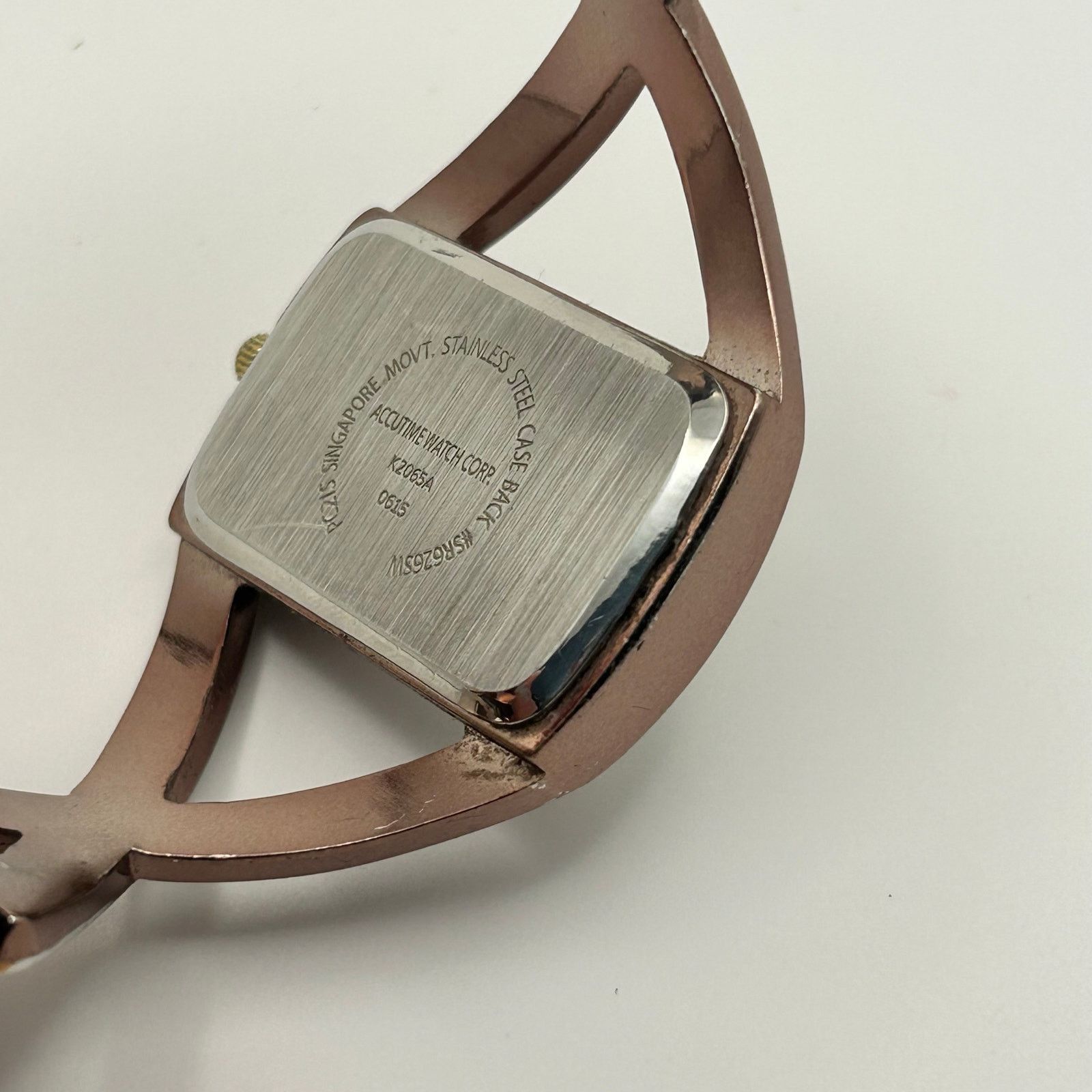 The Unbranded Brand Vivani TwoTone Bronze & Gold Tone Bangle Style Band Watch Size ONE SIZE - 5 Thumbnail