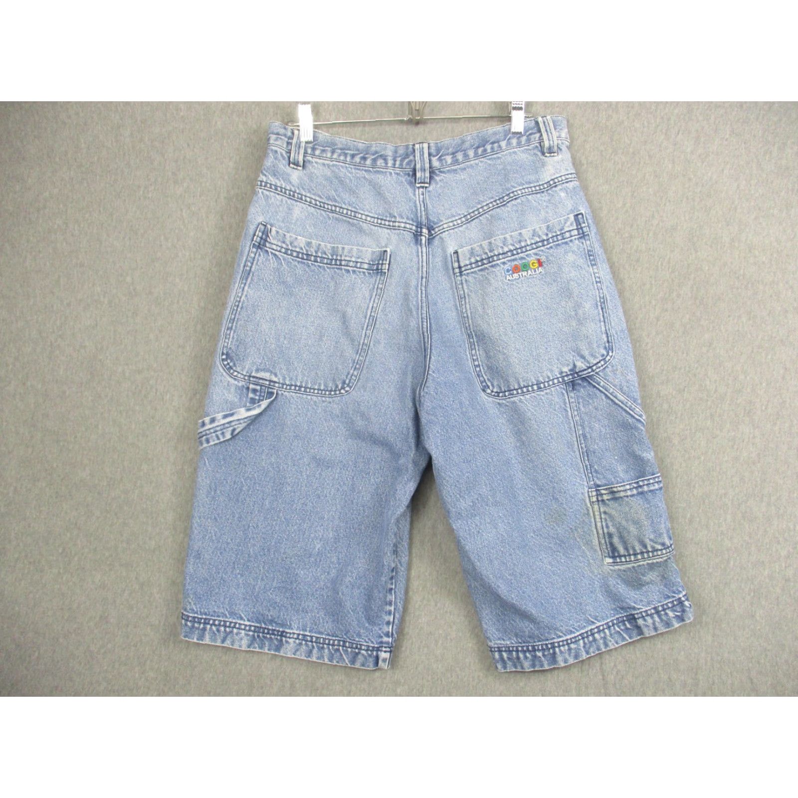 Coogi Coogi Cargo Shorts Mens 32 Blue Denim Relaxed Fit Cargo Pocket Casual Streetwear Australia Size US 32 / EU 48 - 5 Thumbnail
