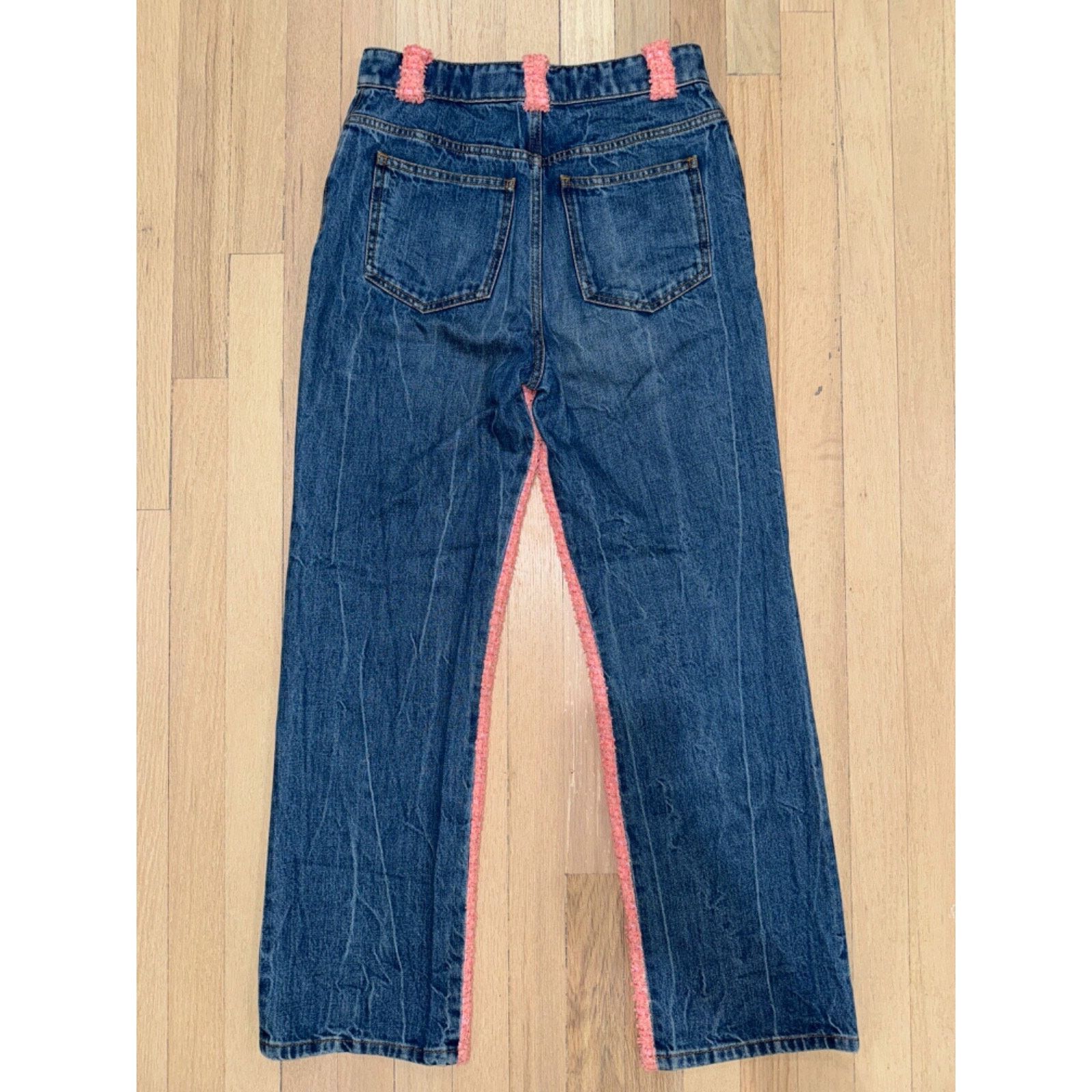 Chanel Chanel Gold Iridescent Tweed CC Logo Button Regular Jeans 38 Size 26" / US 2 / IT 38 - 16 Thumbnail