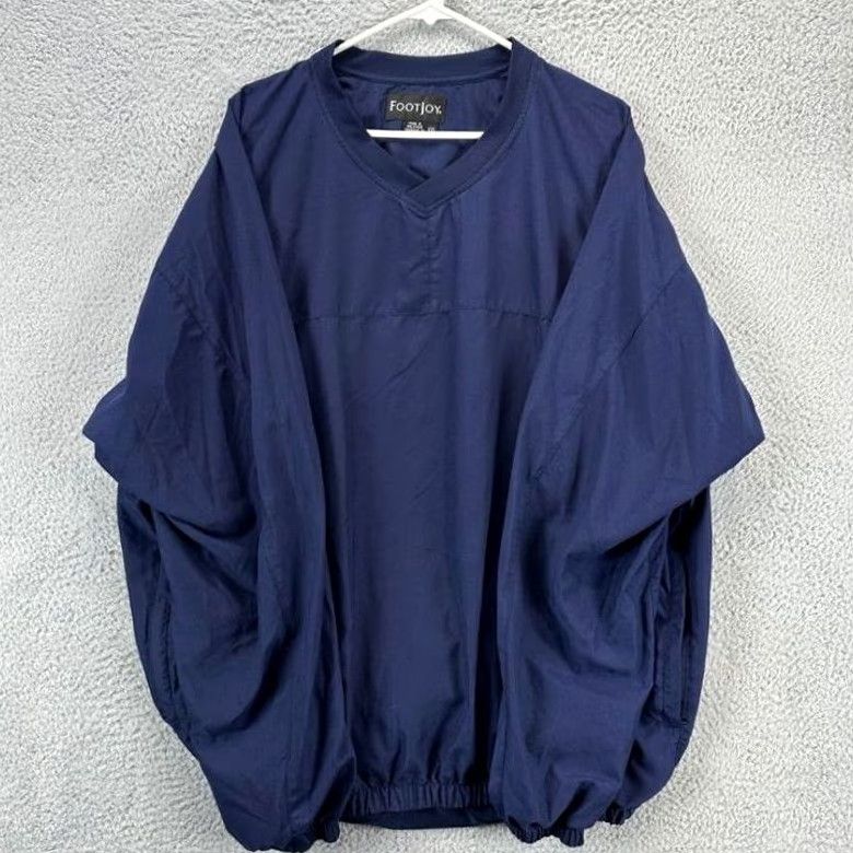 Footjoy FootJoy Windbreaker Jacket Mens 2XL Dark Navy Pullover Logo Golf Activewear Size US XXL / EU 58 / 5 - 3 Thumbnail