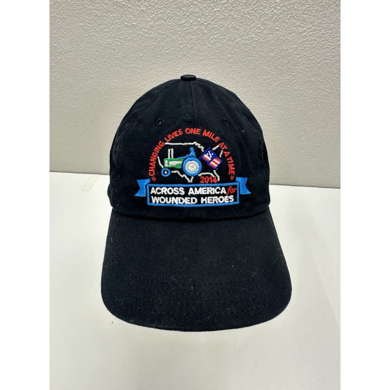 Vintage VINTAGE Unbranded Baseball Hat 2014 Across America for Wounded Heros Black Adjustable Size ONE SIZE - 2 Thumbnail