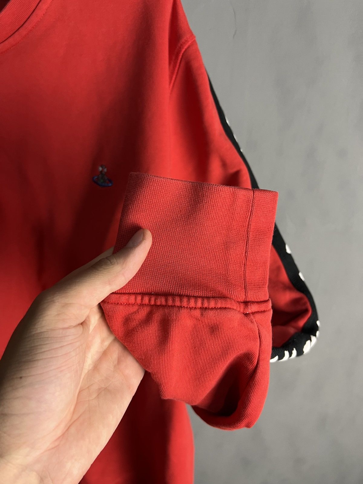 Vivienne Westwood Men's Red Vivienne Westwood Taped Sweatshirt Size US XXL / EU 58 / 5 - 6 Thumbnail