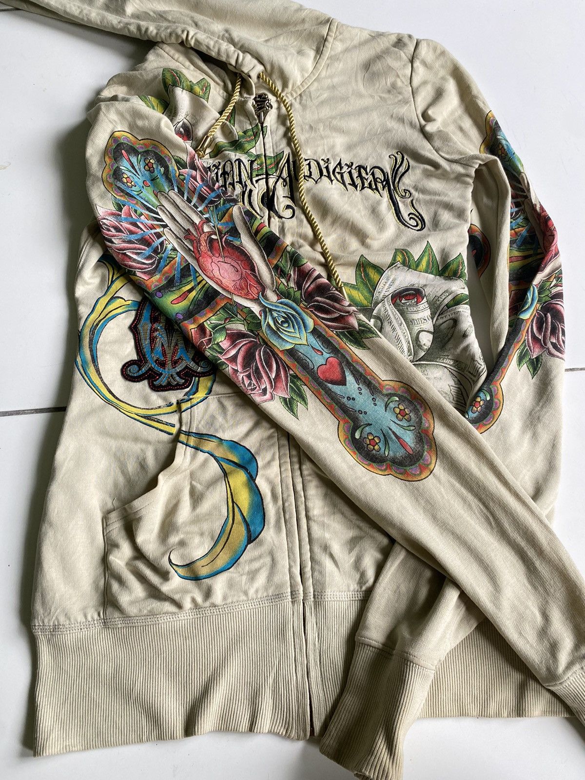Affliction Christian audigier with love affliction zip Up Hoodie Size XS / US 0-2 / IT 36-38 - 6 Thumbnail