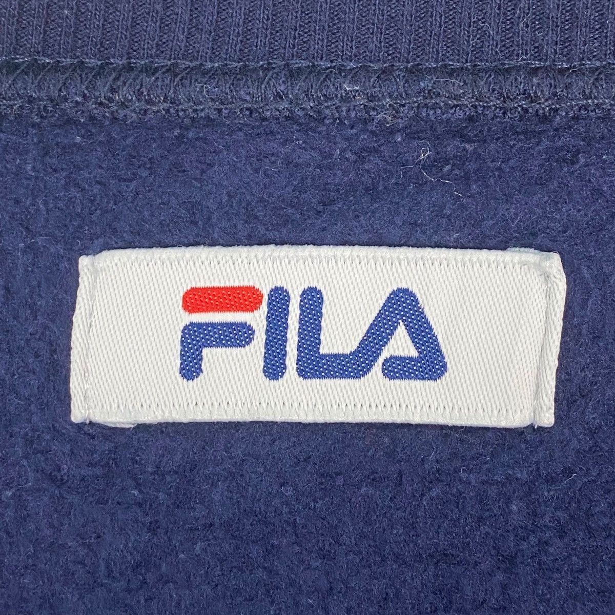 Vintage Vintage Fila Crewneck Sweathirt NavyBlue Pullover Jumper SzL Size US L / EU 52-54 / 3 - 5 Thumbnail