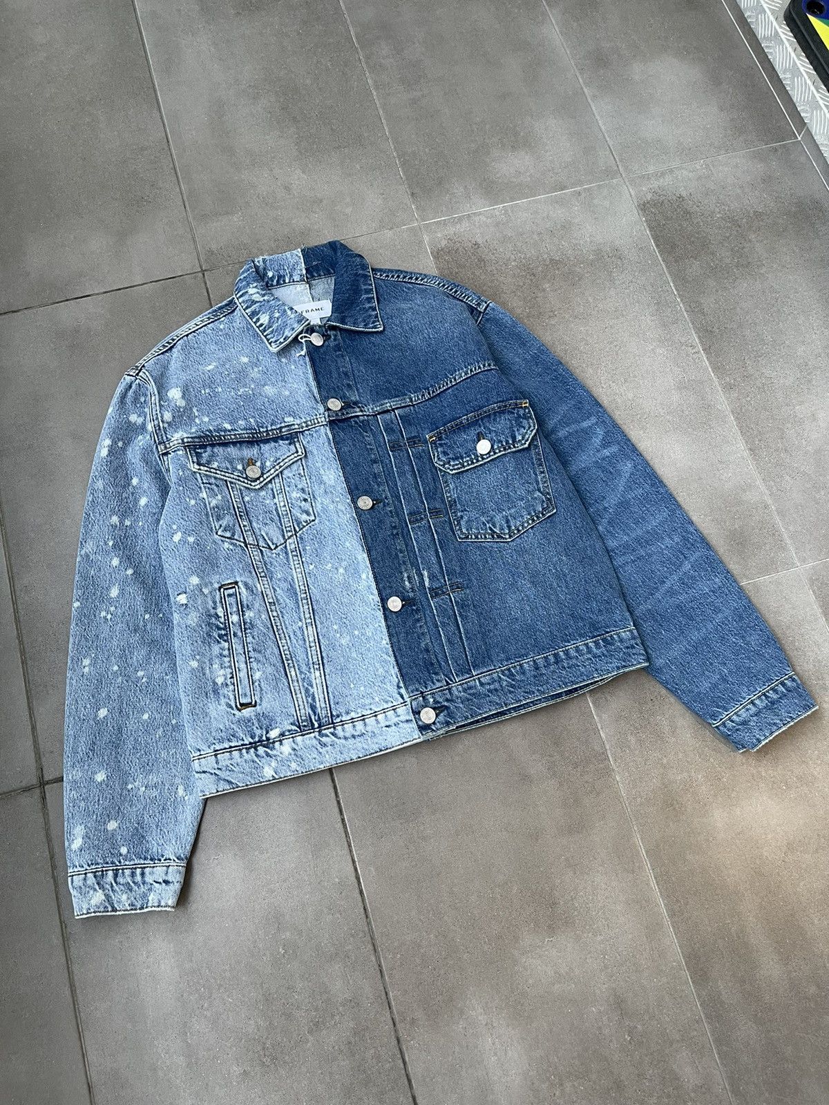 Frame !DS! SS23 Frame Half Bleached Blue Denim Jacket Size US M / EU 48-50 / 2 - 8 Thumbnail