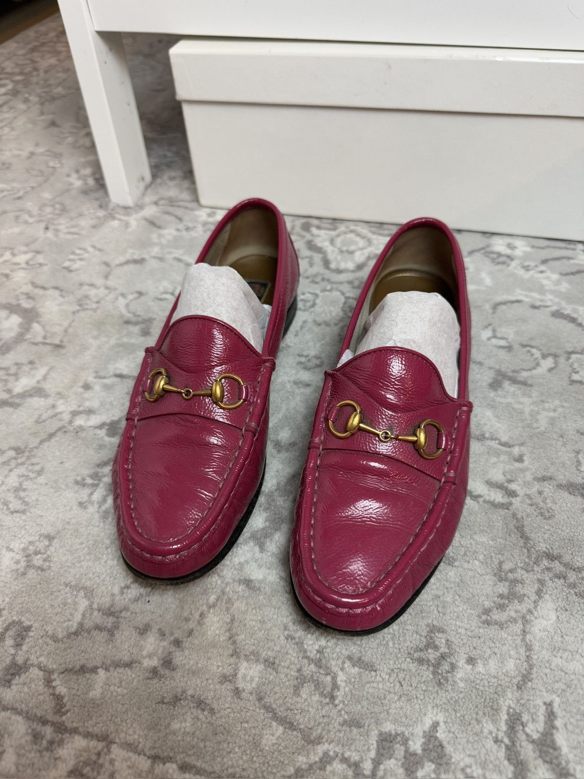 Designer × Gucci × Vintage Vintage 90s Gucci leather loafers flats shoes US7 luxury y2k Size US 7 / IT 37 - 2 Thumbnail