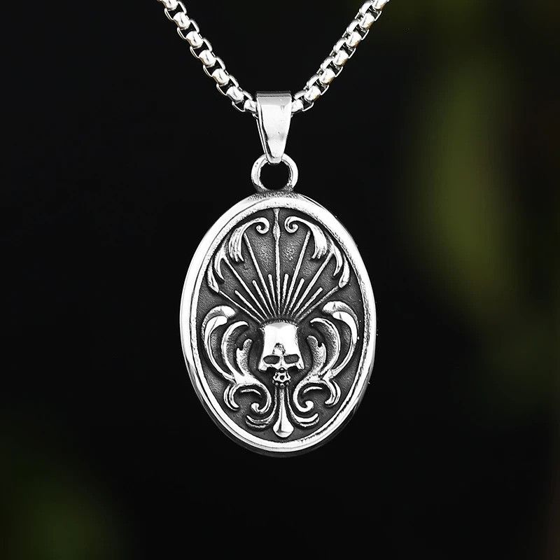 Japanese Brand × Jewelry Retro Skull Pendant Necklace Size ONE SIZE - 1 Thumbnail