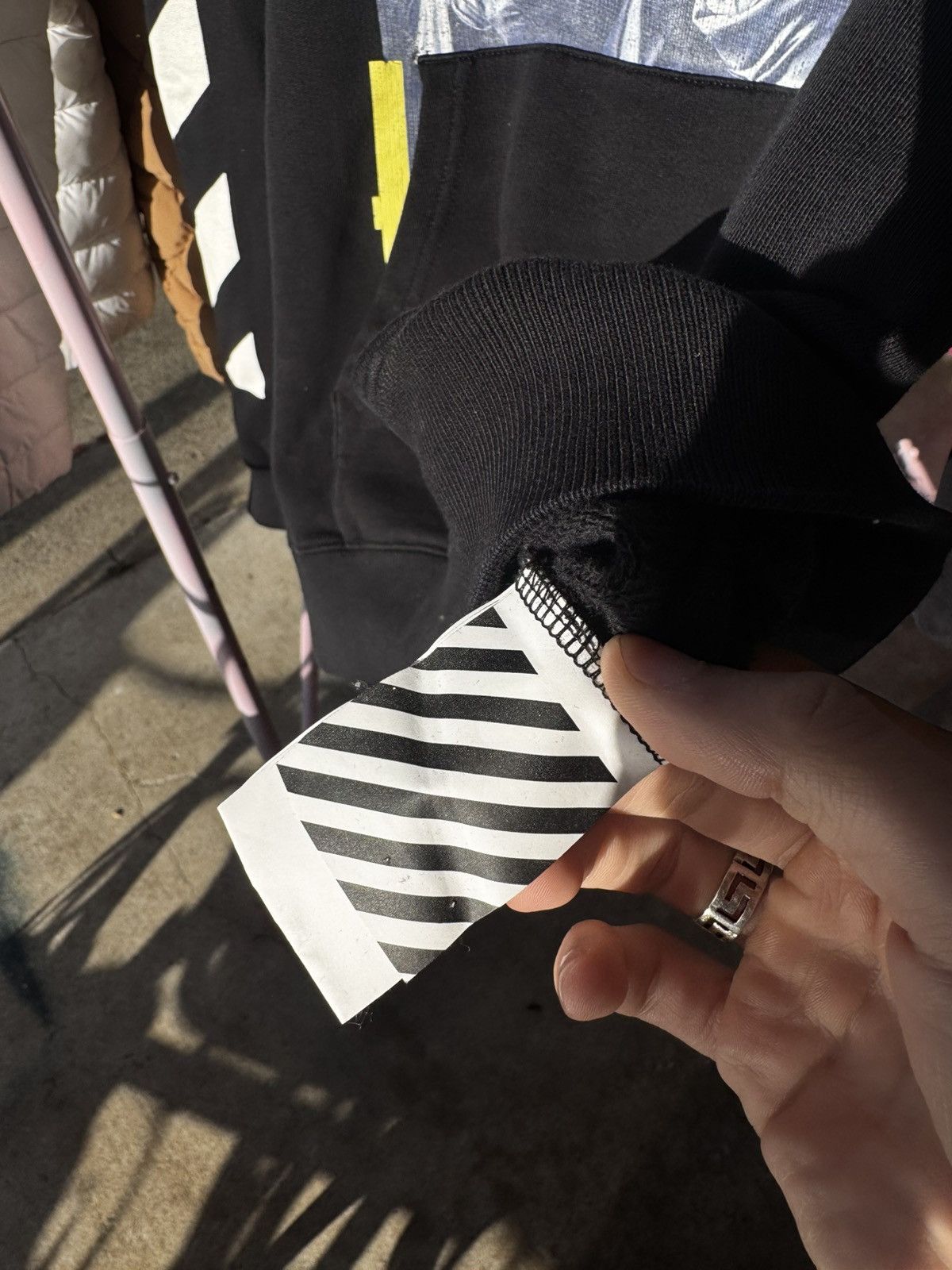 Off-White OFF WHITE DIAGONAL HOODIE “SEEING THINGS” Size US XS / EU 42 / 0 - 9 Thumbnail