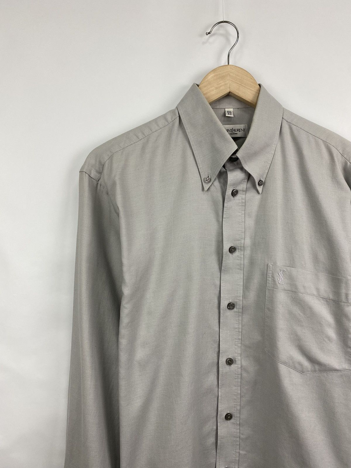 Yves Saint Laurent Vintage 90s Yves Saint Laurent YSL Shirt Rare Retro Y2K Hype Size US XL / EU 56 / 4 - 2 Thumbnail