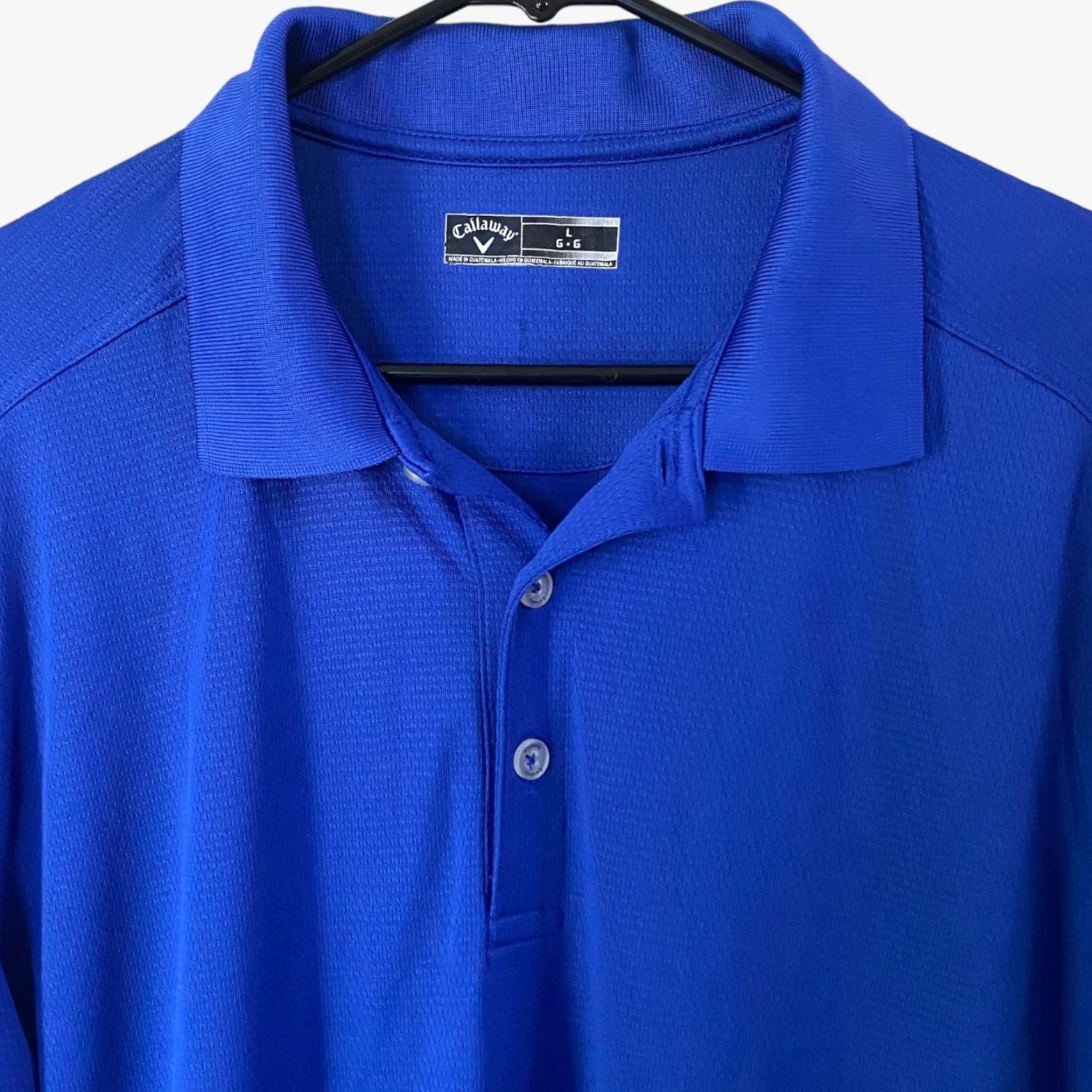Callaway VINTAGE Callaway Polo Shirt Blue Men's L Athletic Stretch Activewear Size US L / EU 52-54 / 3 - 5 Thumbnail