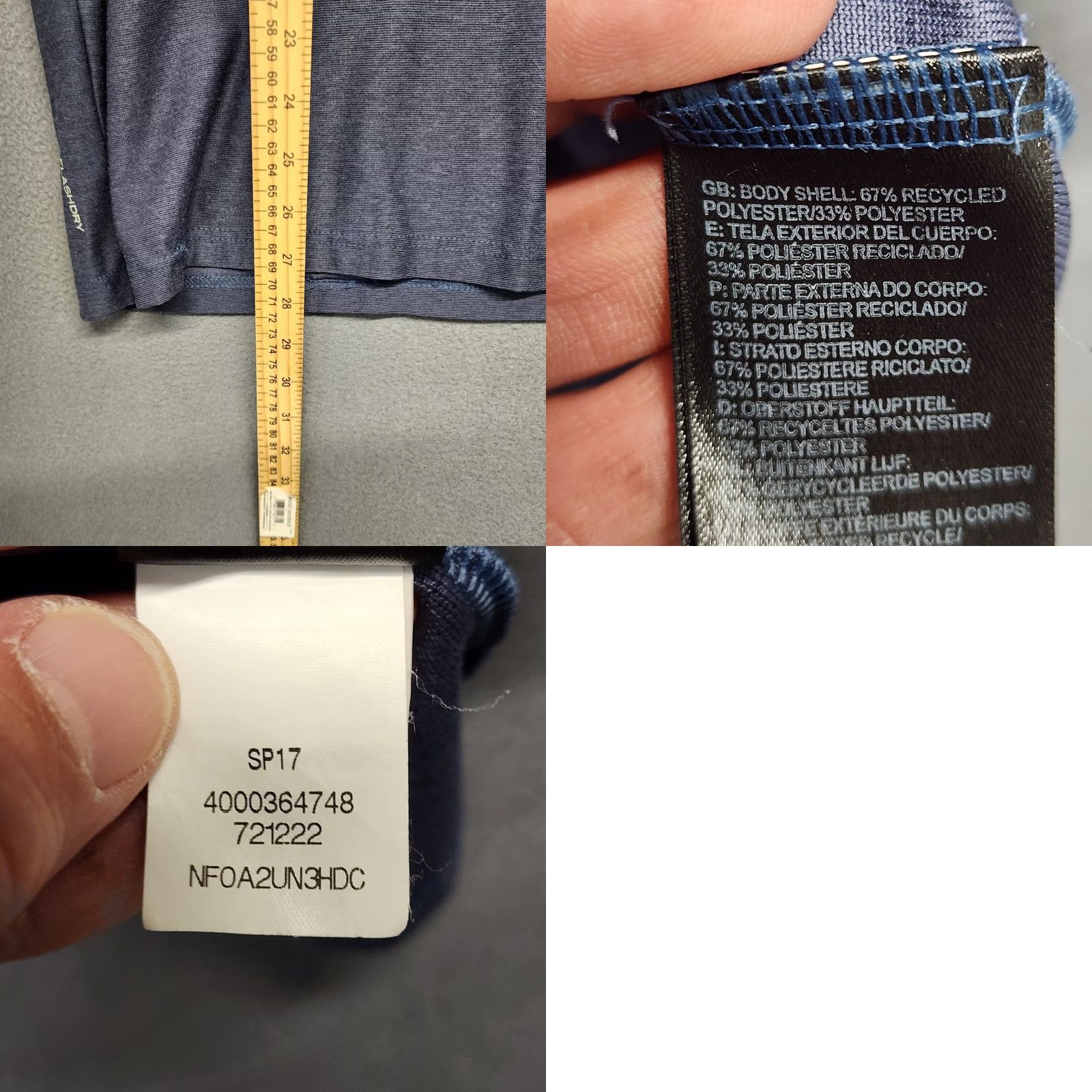 The North Face The North Face T Shirt Mens Medium Flashdry Blue Grey Short Sleeve Casual M Mens Mockup Size US M / EU 48-50 / 2 - 8 Thumbnail