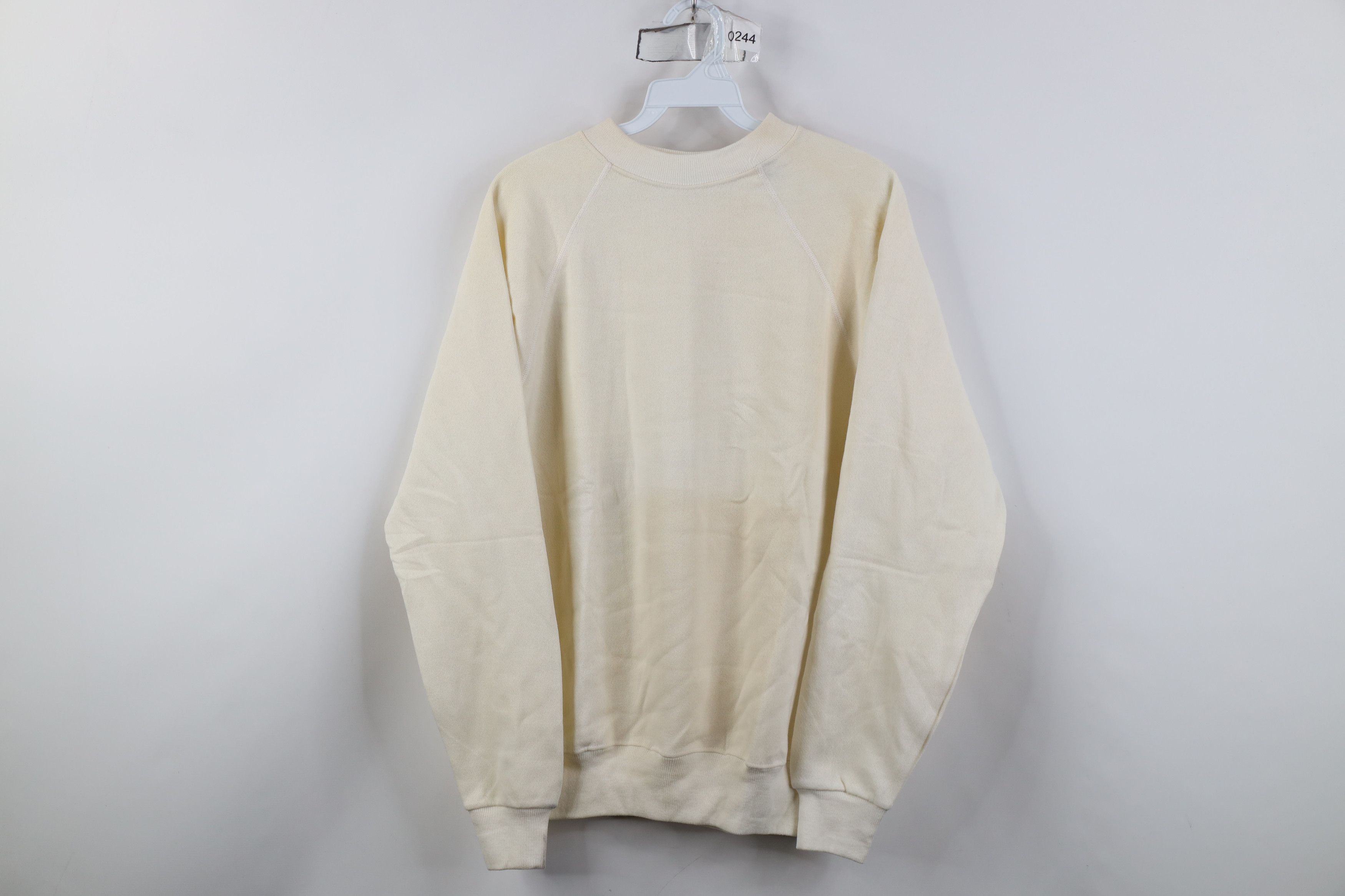 Hanes Vintage 80s Hanes Raglan Crewneck Sweatshirt Cream USA Size M / US 6-8 / IT 42-44 - 1 Thumbnail