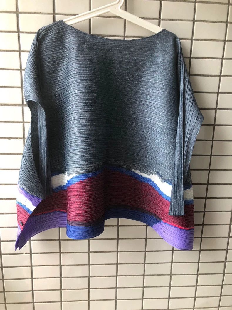 Issey Miyake issey miyake size:one size Grey long-sleeved top Size XXS / US 00 / IT 34 - 1 Thumbnail