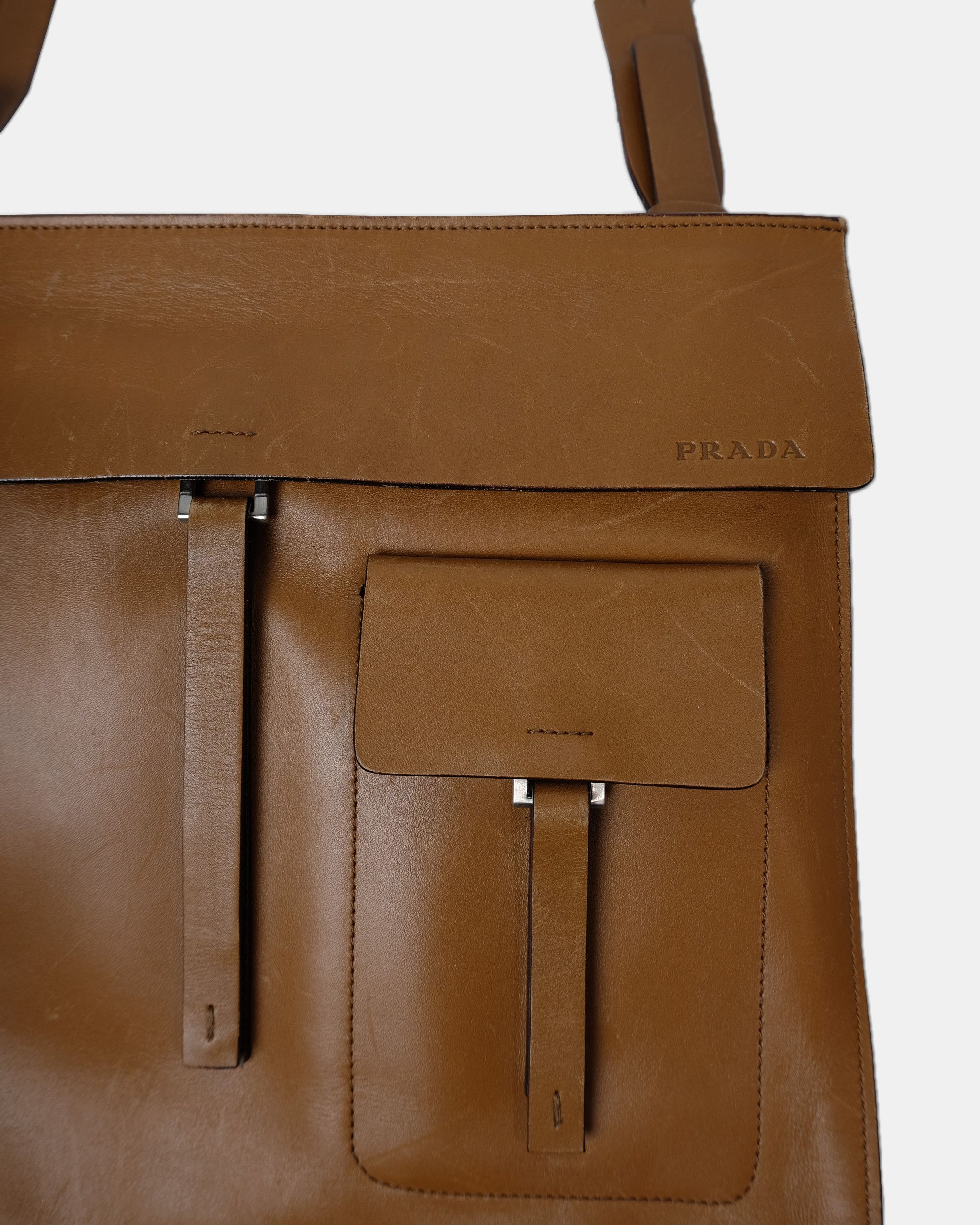 Prada 1990s Leather Shoulder Bag Size ONE SIZE - 3 Thumbnail