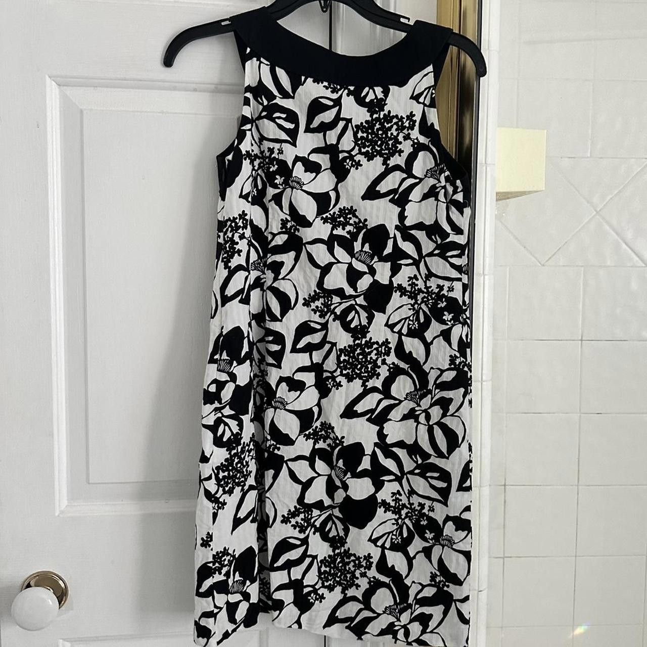 Ann Taylor Ann Taylor Women's Black and White Dress Size XS / US 0-2 / IT 36-38 - 2 Thumbnail