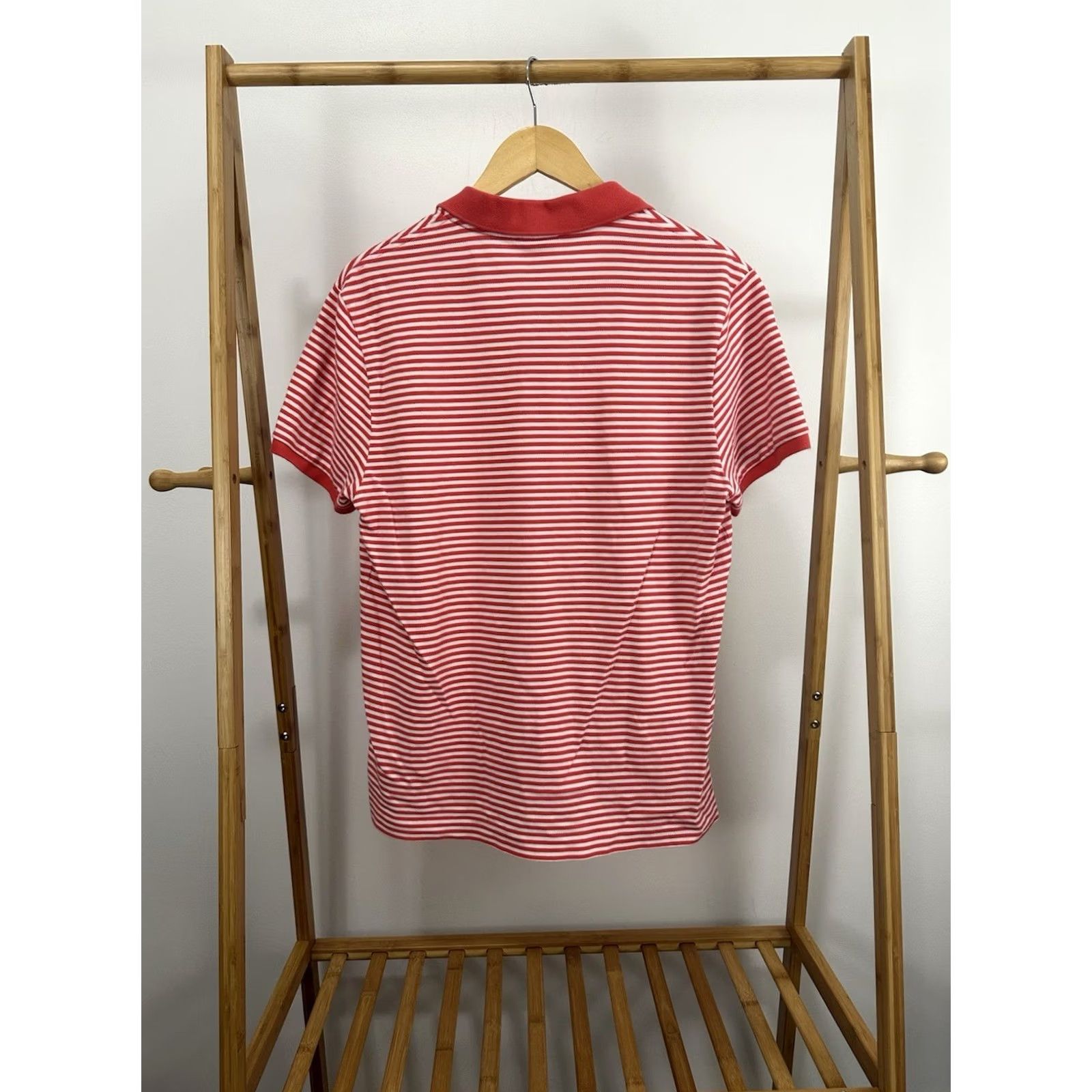 Lacoste Lacoste Polo Shirt Mens Alligator Red White Striped Golf Casual Size 5 Multicolor Polo Shirt Mens Size US S / EU 44-46 / 1 - 2 Thumbnail