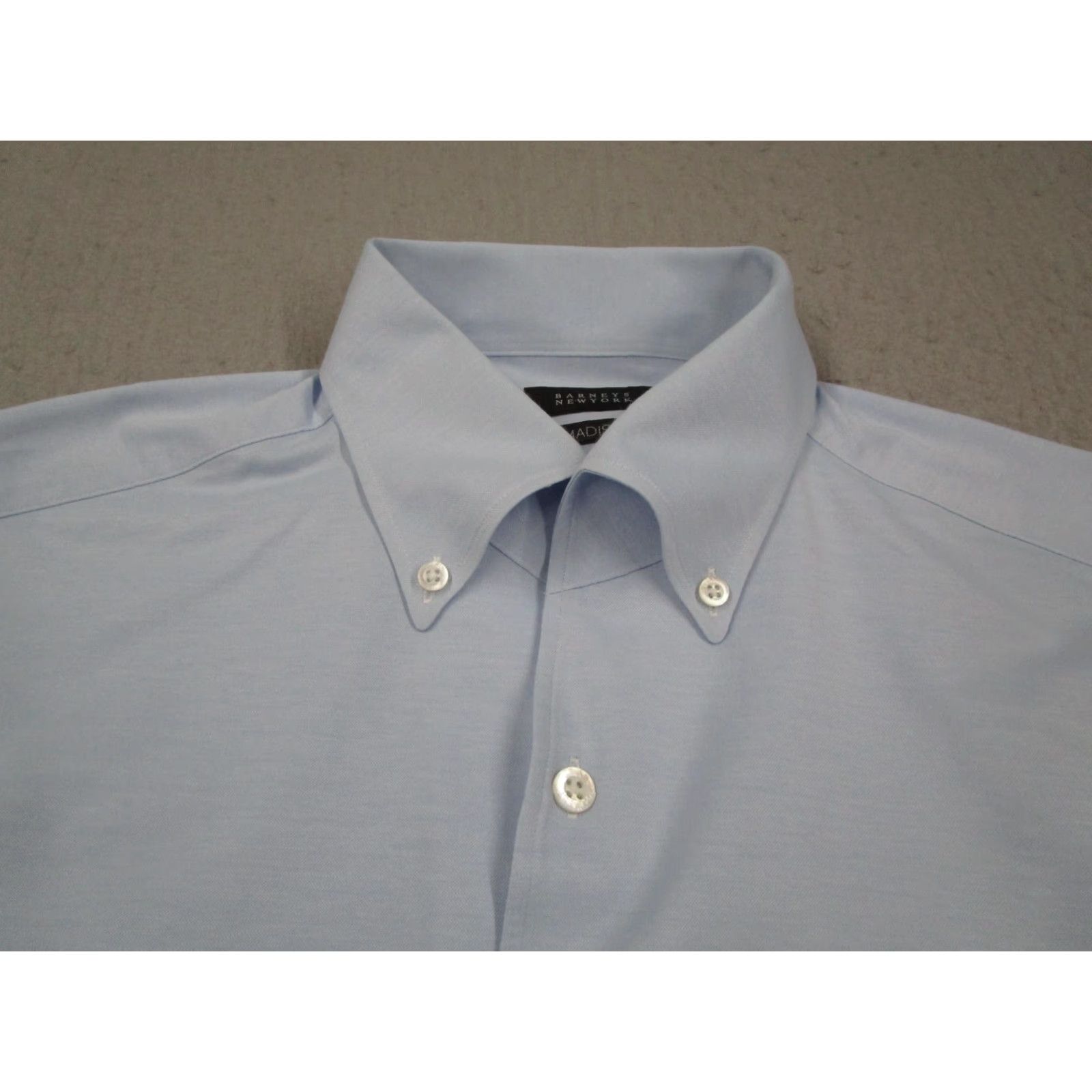 barneys dress shirts BARNEYS NEW YORK Light Blue Linen Shirt