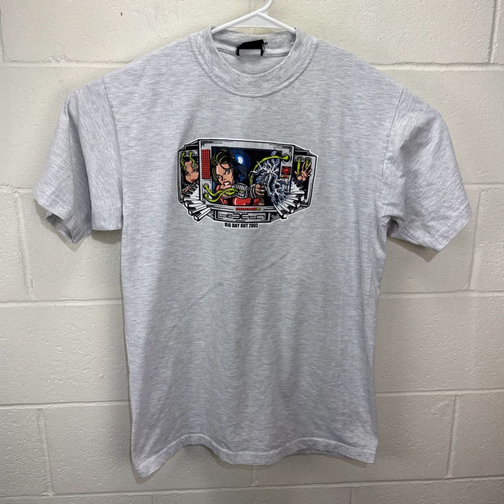 Vintage VINTAGE Big Day Out 2003 T-Shirt Large Grey Deftones Foo Fighters Music Festival Mens Size US L / EU 52-54 / 3 - 2 Thumbnail