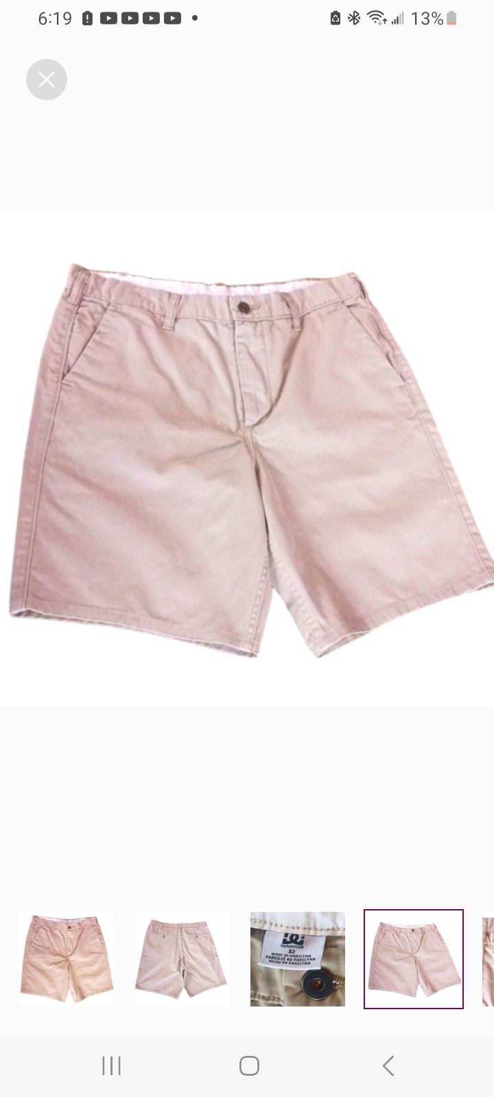 DC DC Men's Flat Front Casual Shorts Size US 32 / EU 48 - 5 Thumbnail