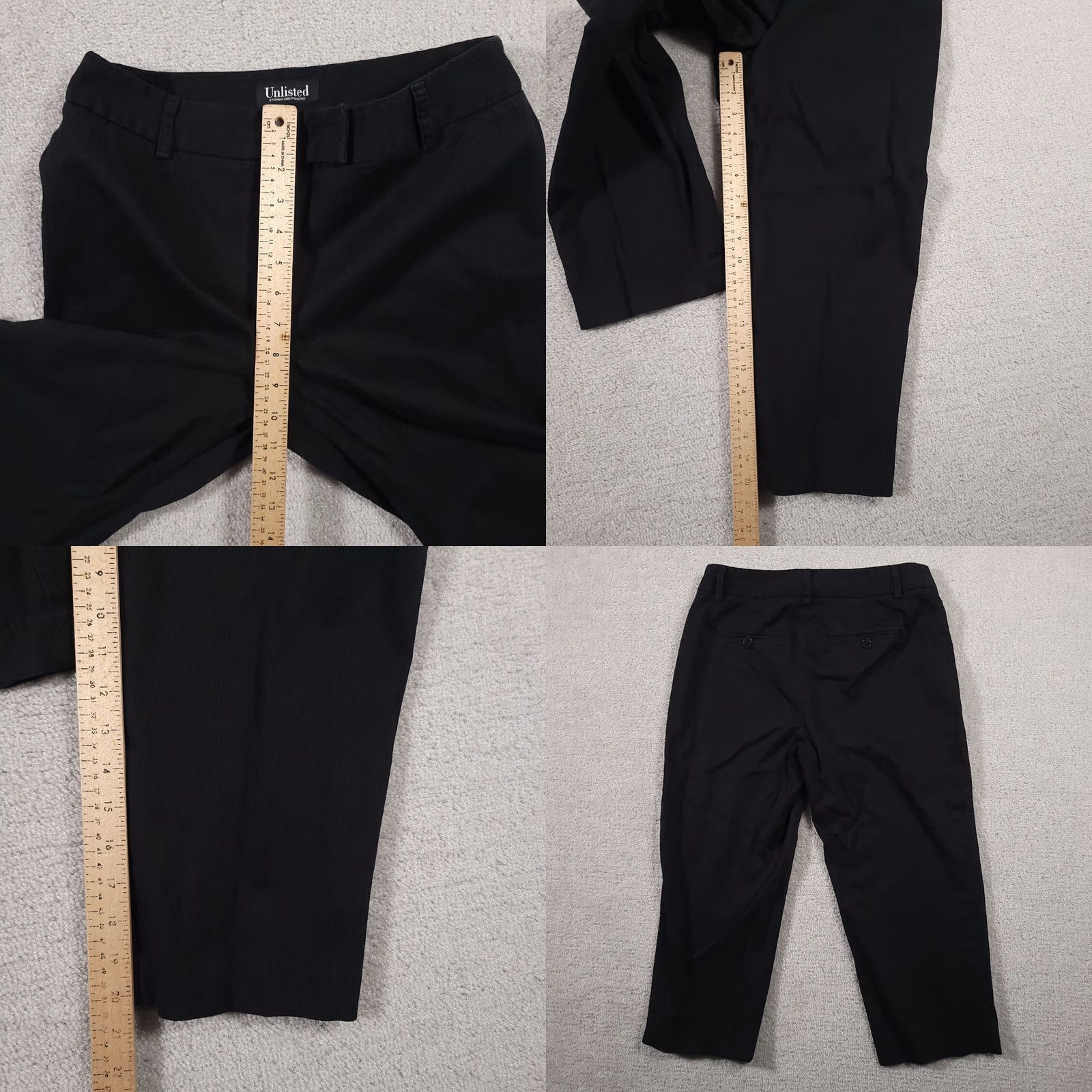Kenneth Cole Kenneth Cole Unlisted Capri Pants 8 Dark Blue Stretch Straight Womens Size 30" / US 8 / IT 44 - 8 Thumbnail