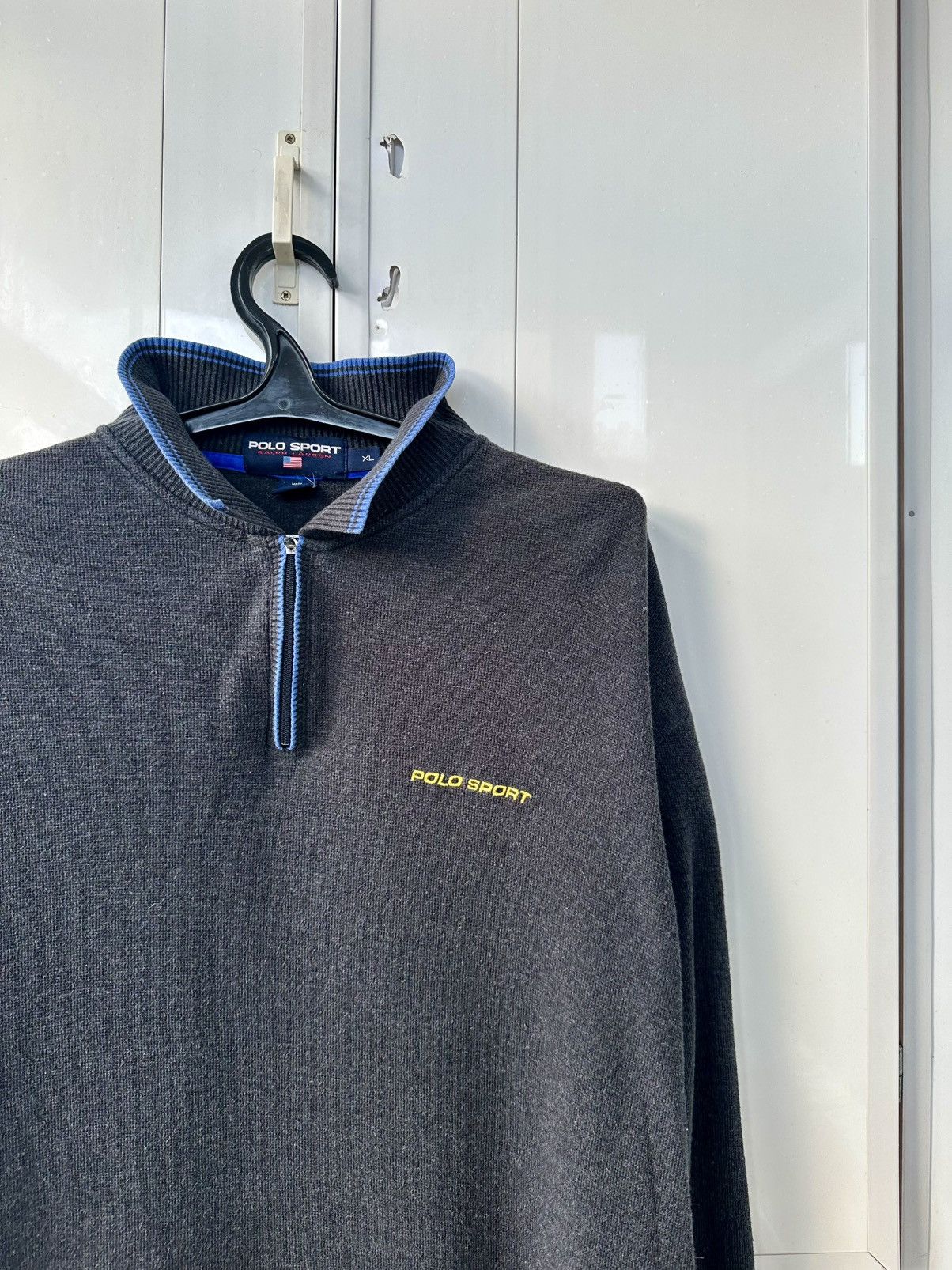 Polo Ralph Lauren Vintage Polo Ralph Sport Half-Zip Sweater Size US XL / EU 56 / 4 - 4 Thumbnail