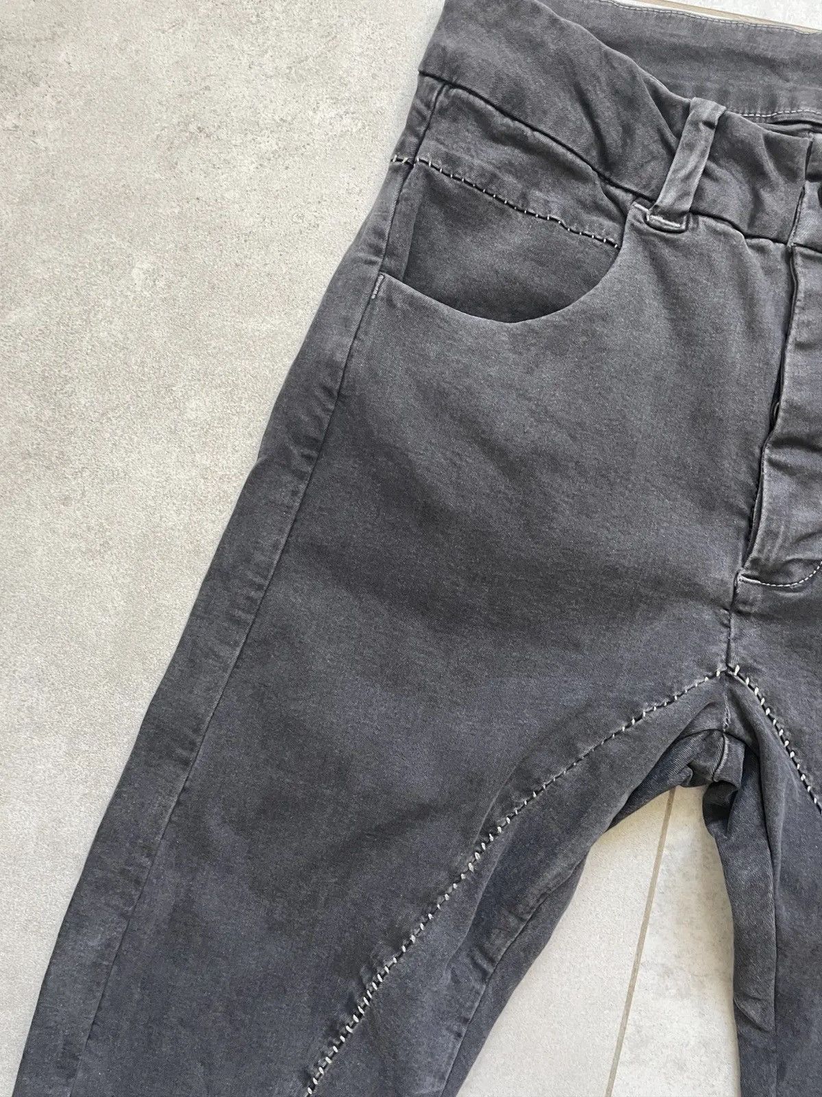 Thom Krom THOM KROM GREY MT62 DROPPED CROTCH RICK OWENS TYPE PANTS Size US 32 / EU 48 - 5 Thumbnail