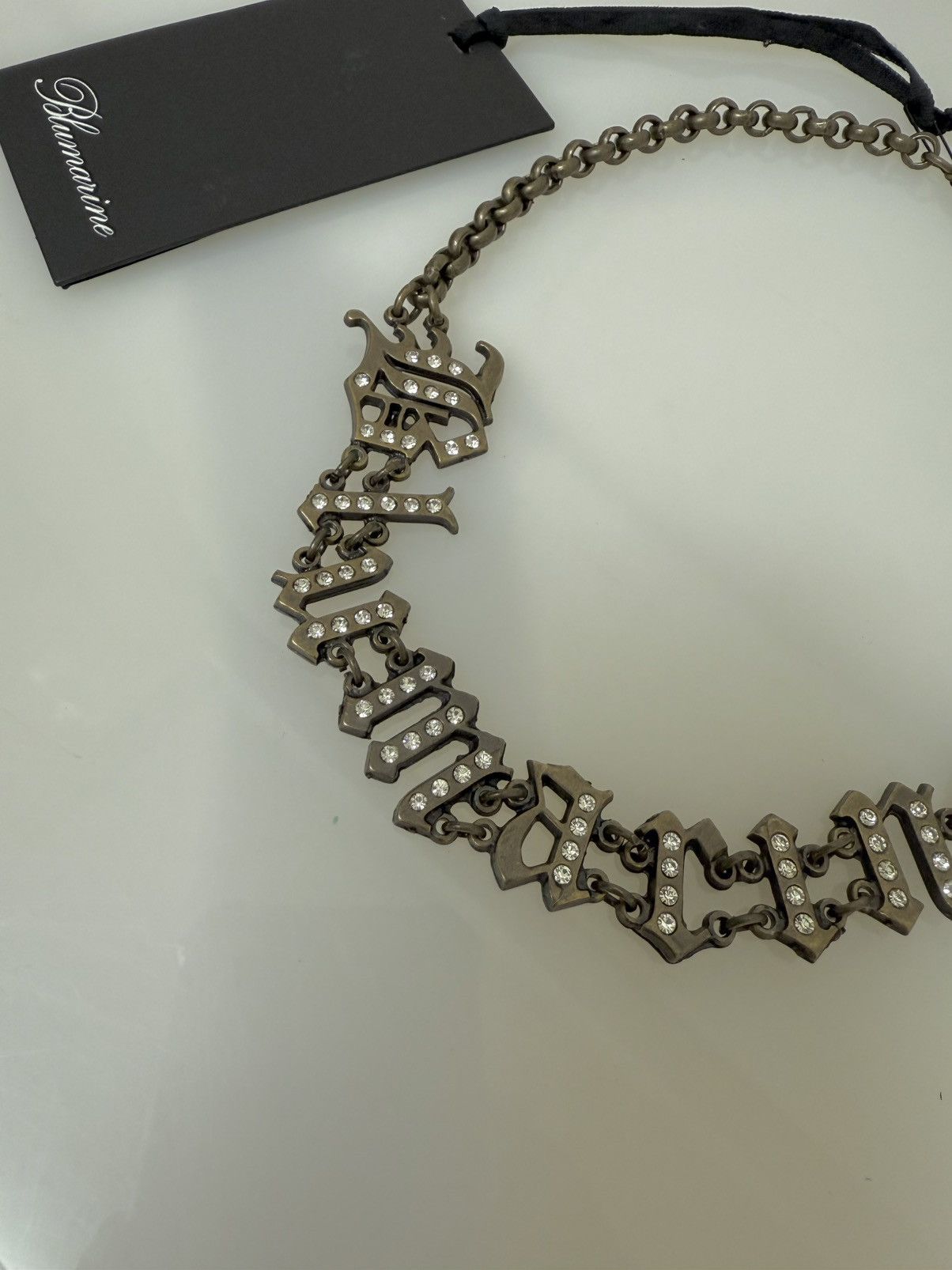 Blumarine Blumarine Logo embellished choker necklace Size ONE SIZE - 3 Thumbnail