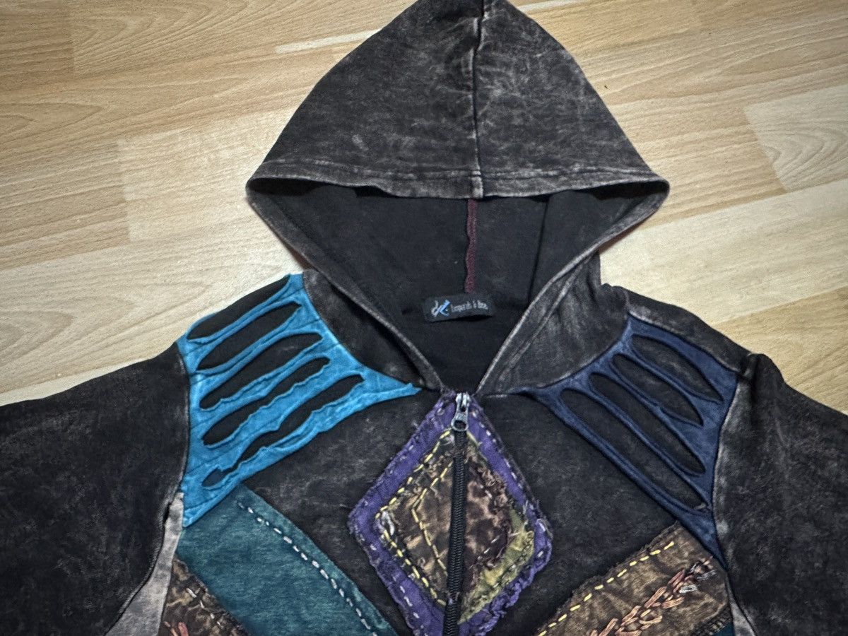 Japanese Brand Rare🔥 Leopards & Roses Patchwork Japanese Style Hoodie Size US M / EU 48-50 / 2 - 13 Thumbnail