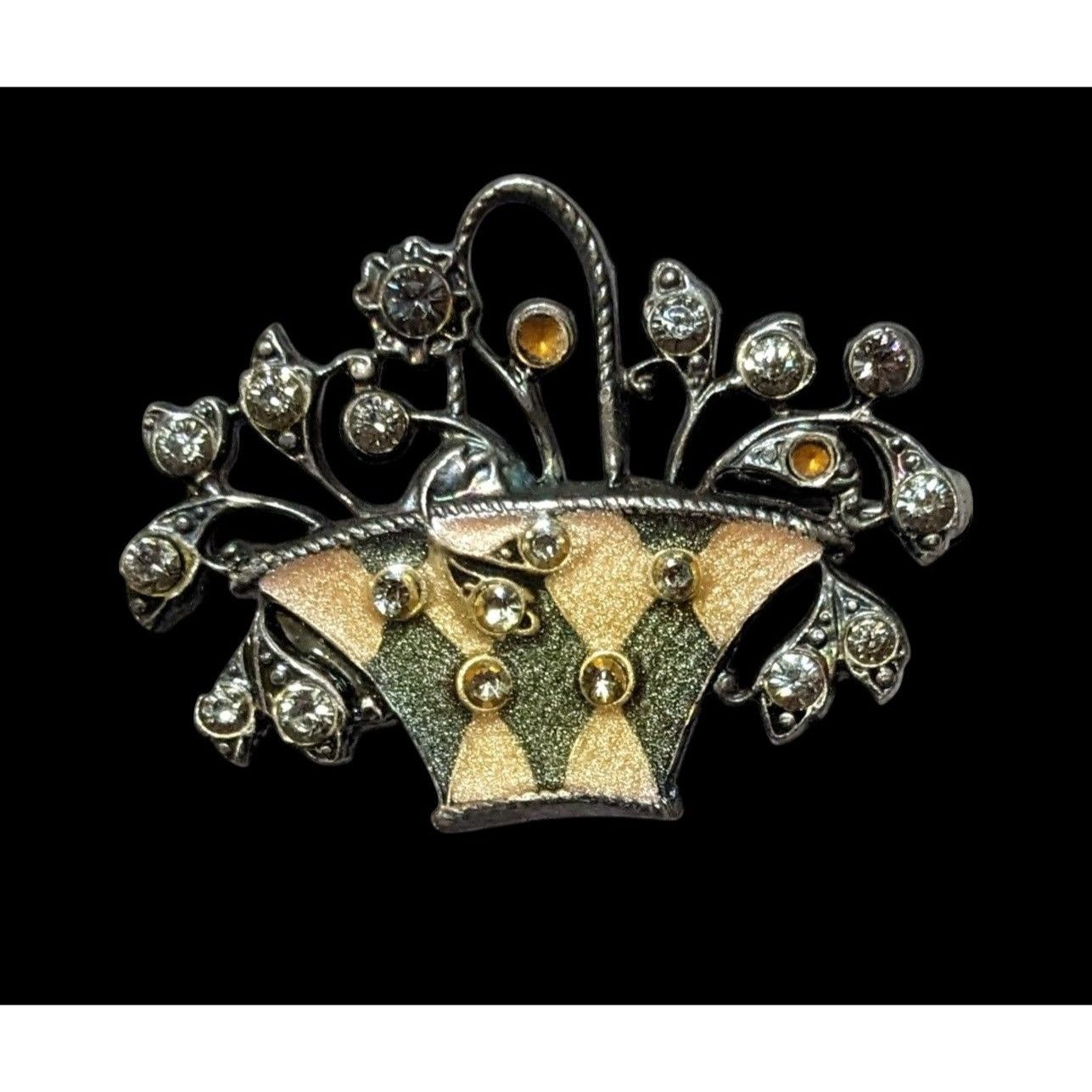 Other Vintage Catherine Popesco France Flower Basket Brooch Size ONE SIZE - 1 Thumbnail