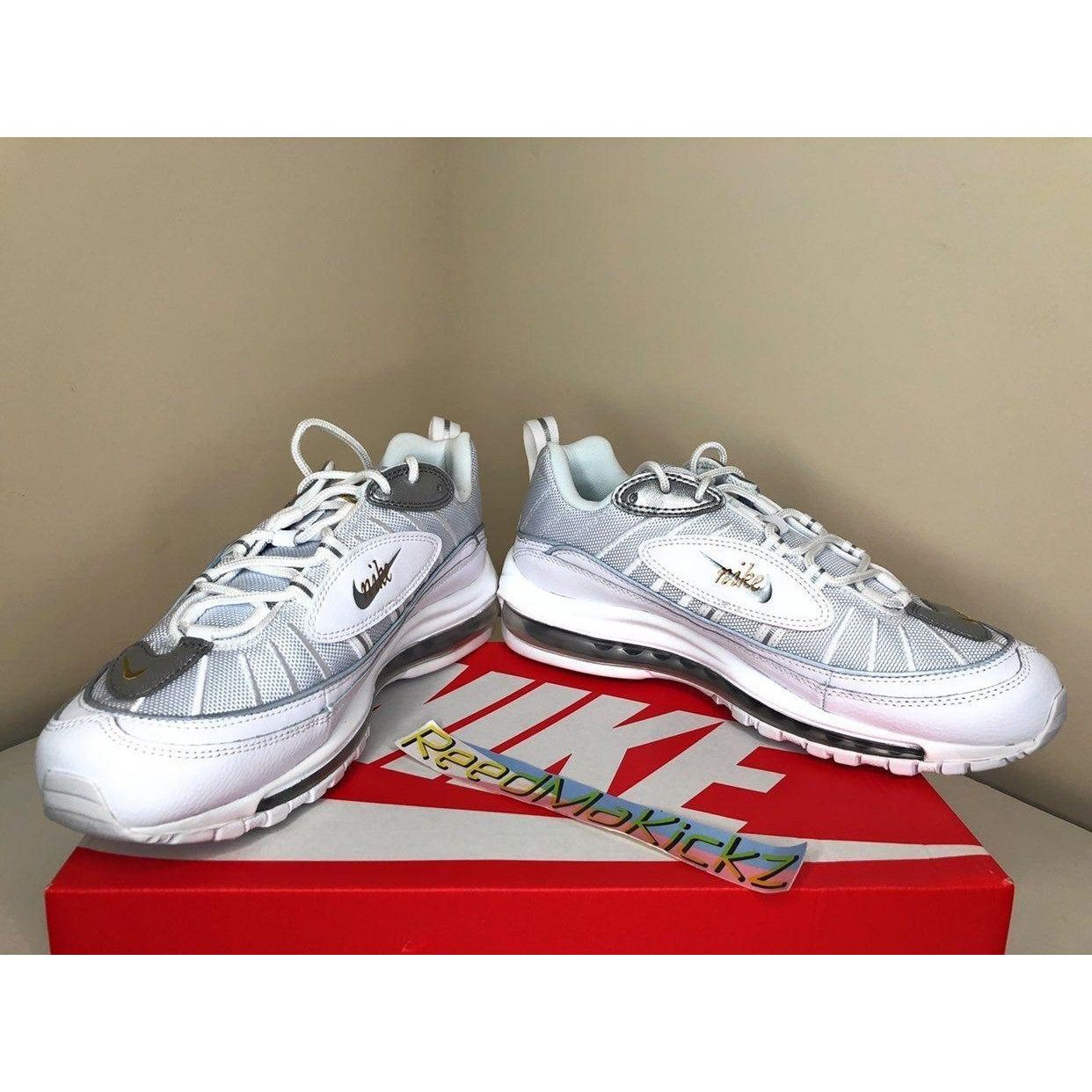 Nike Nike Air Max 98 White Blue Chill Womens 9.5us Size US 9.5 / IT 39.5 - 3 Thumbnail