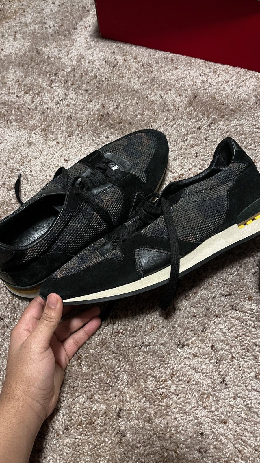 Burberry Burberry Camo Leather trimmed Size US 12 / EU 45 - 3 Thumbnail