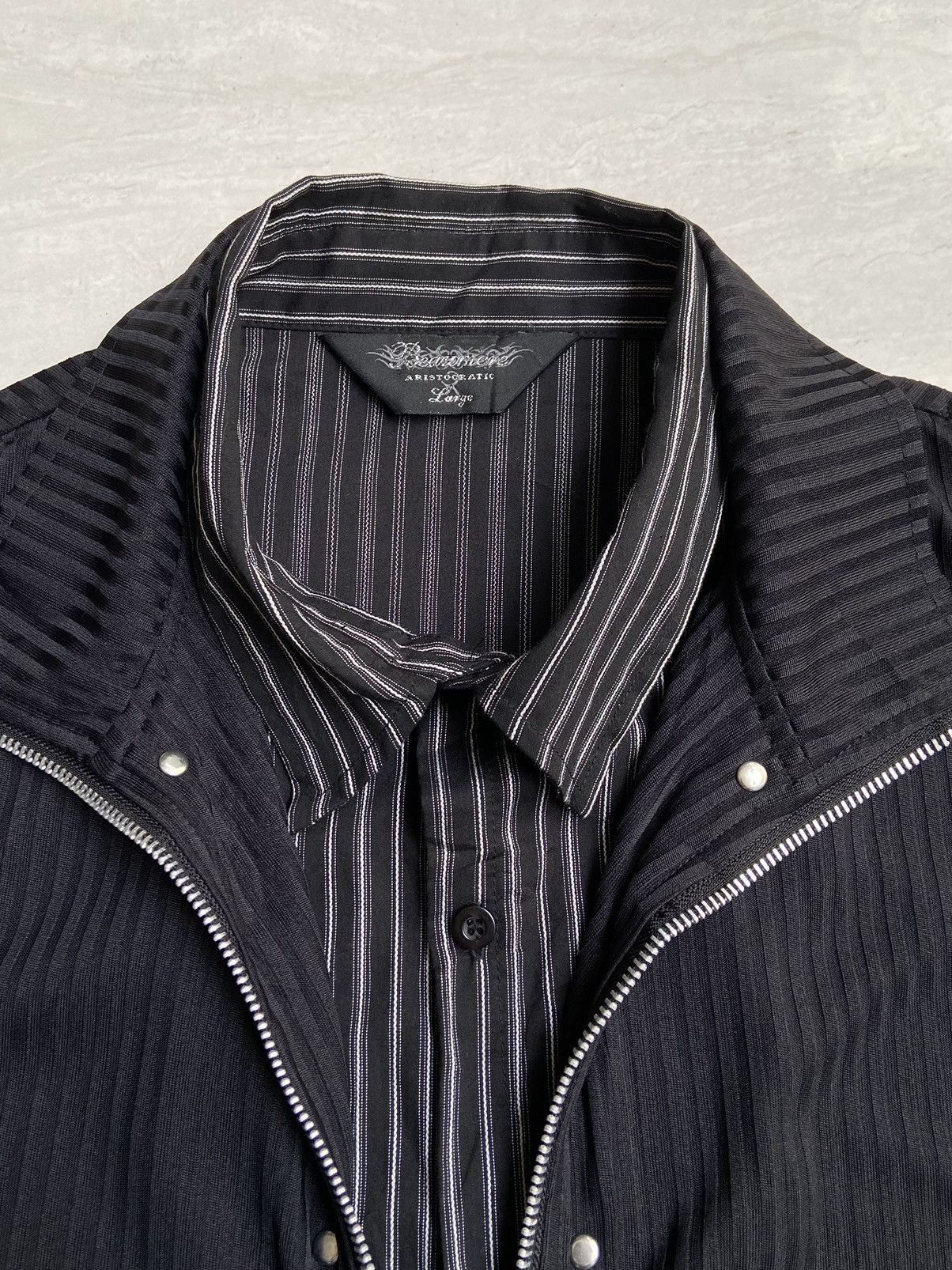 If Six Was Nine Beaumere Aristocratic Black Zipper Shirt Size US S / EU 44-46 / 1 - 10 Thumbnail