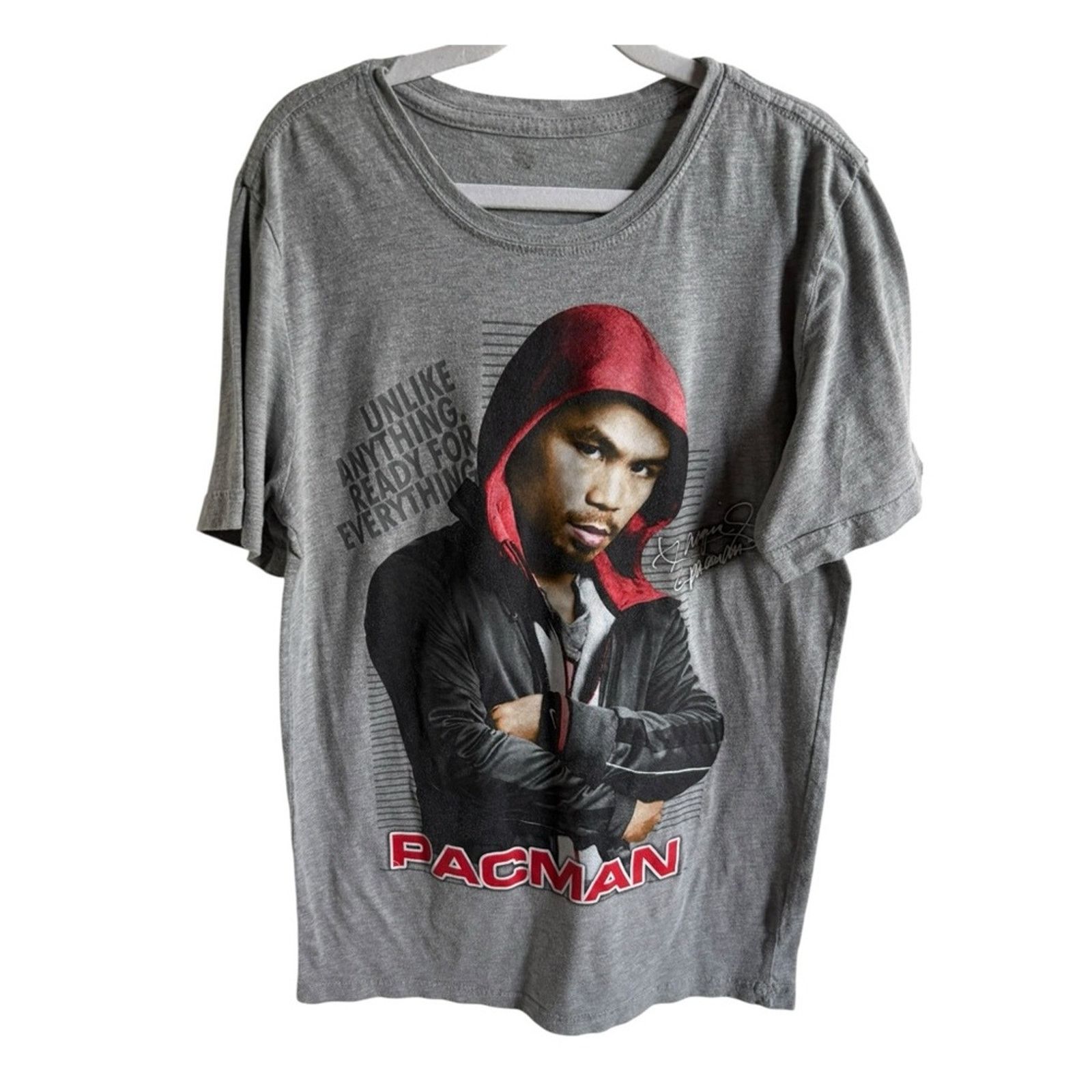 Other Manny Pacquiao Pacman Tee Women’s Fit Gray M OR L Size M / US 6-8 / IT 42-44 - 1 Thumbnail