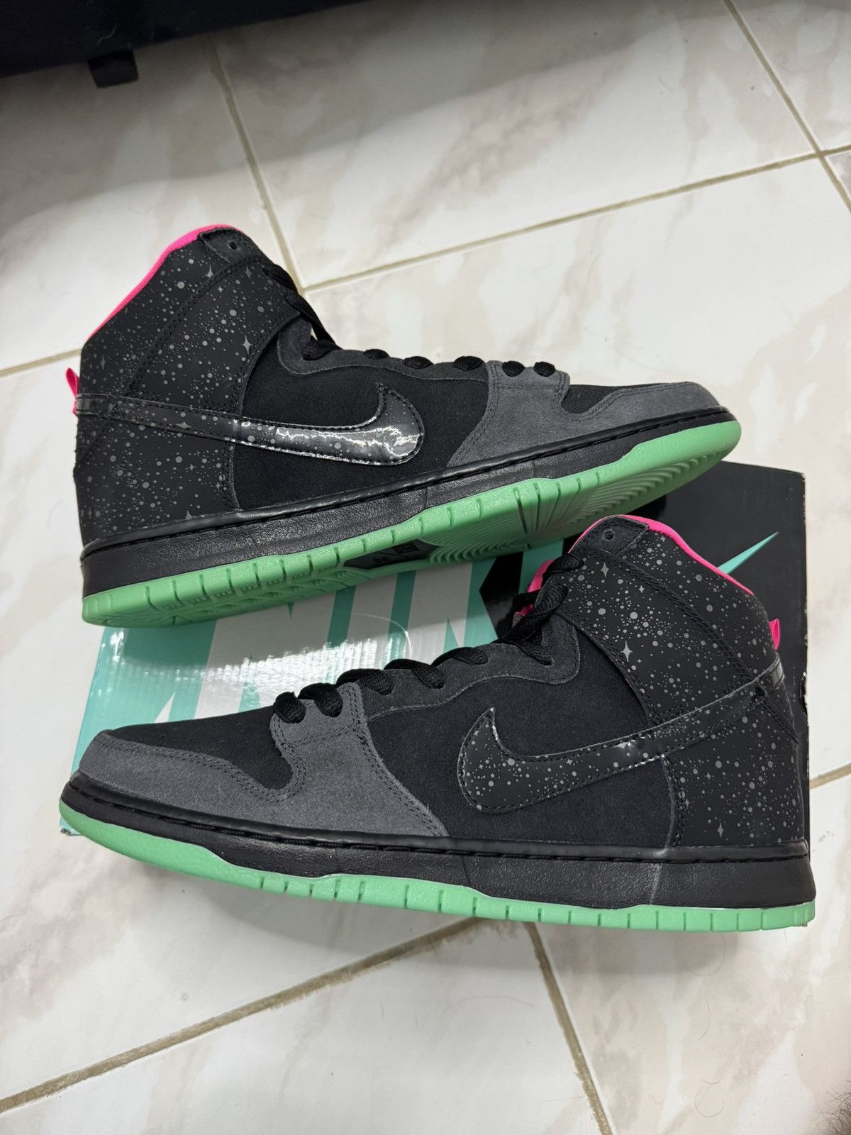 Nike SB Nike SB Dunk High Premier Northern Lights Size 12 DS Size US 12 / EU 45 - 1 Thumbnail
